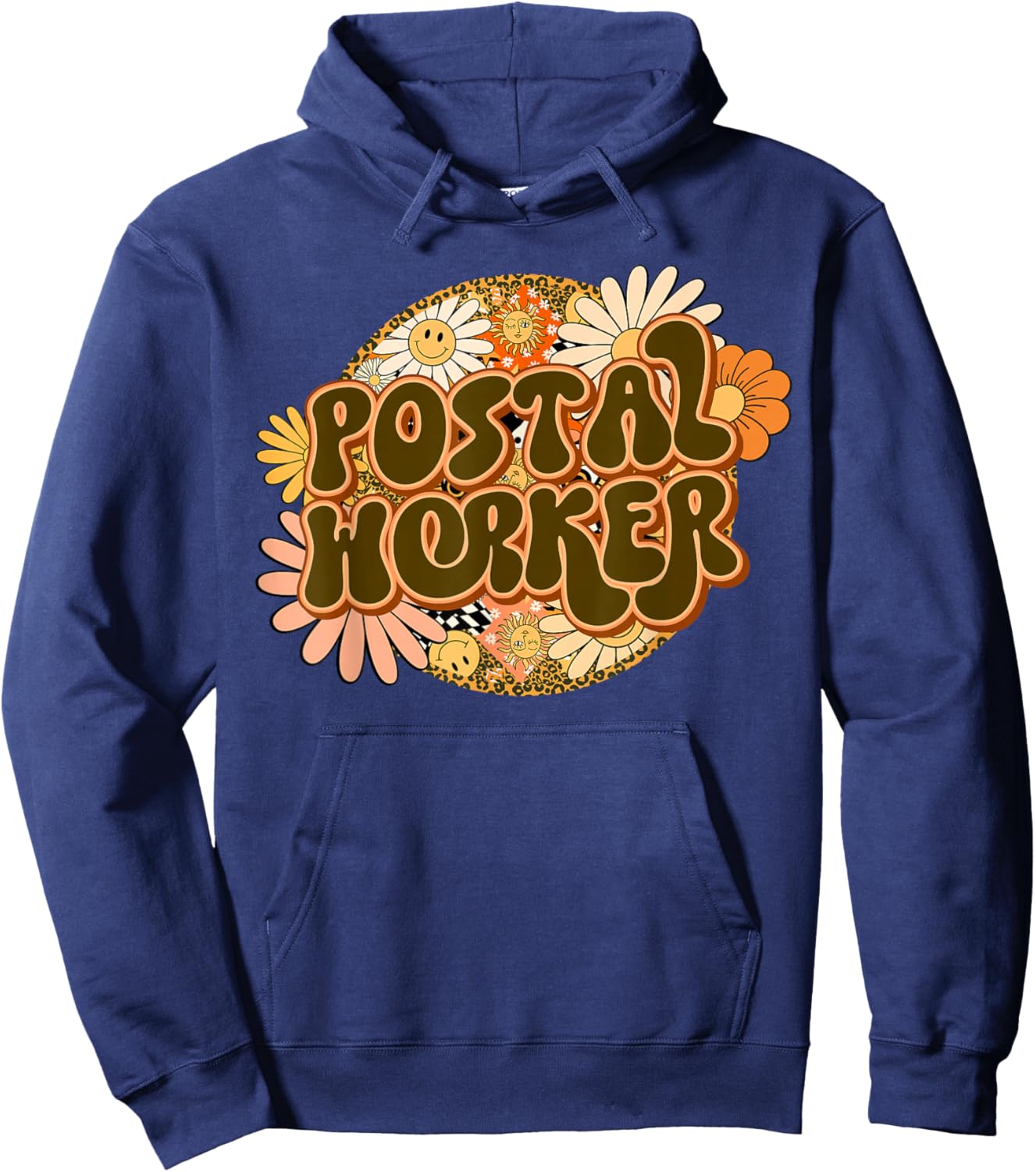 Women Postal Worker Mail Delivery Service Post Office Lady Hoodie - Hoodie | Navy