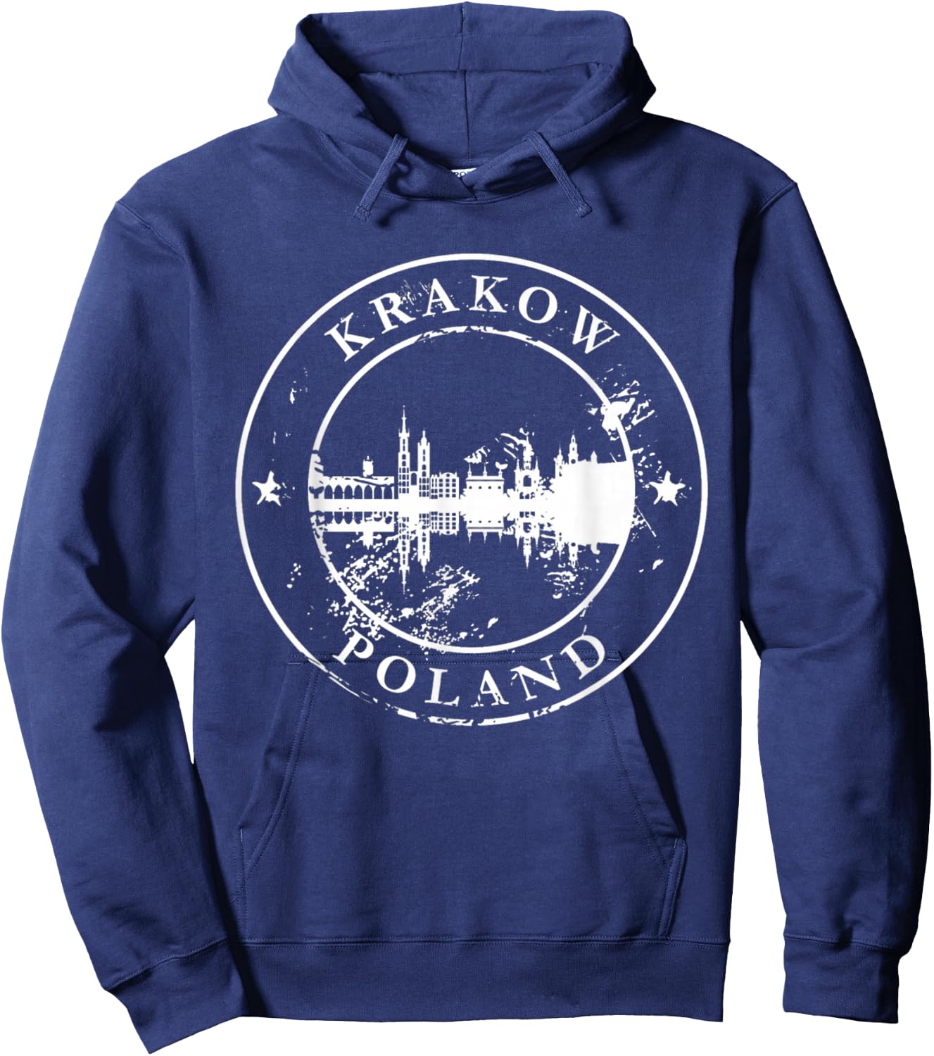 Poland Krakow Home State I Love Vintage Hoodie - Hoodie | Navy