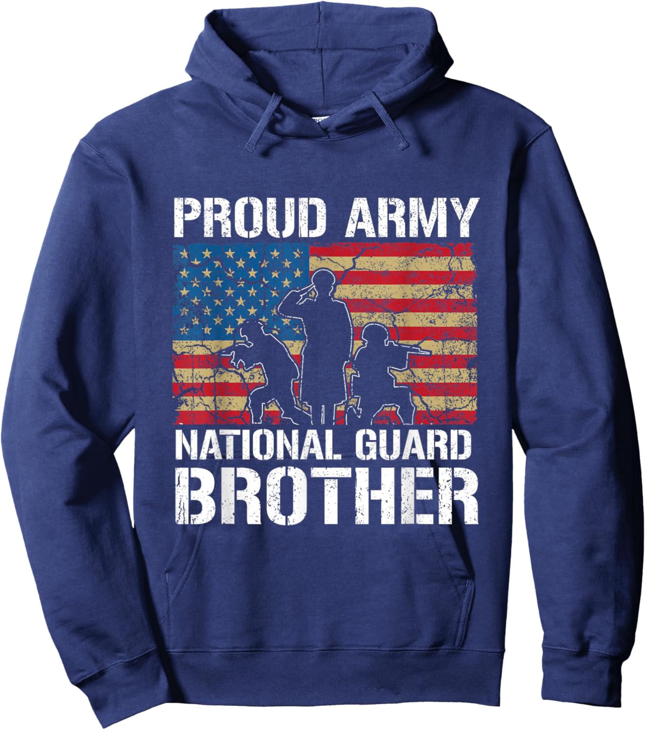Proud Army National Guard Brother - Military - Pride - Soldier Hoodie - Hoodie | Navy