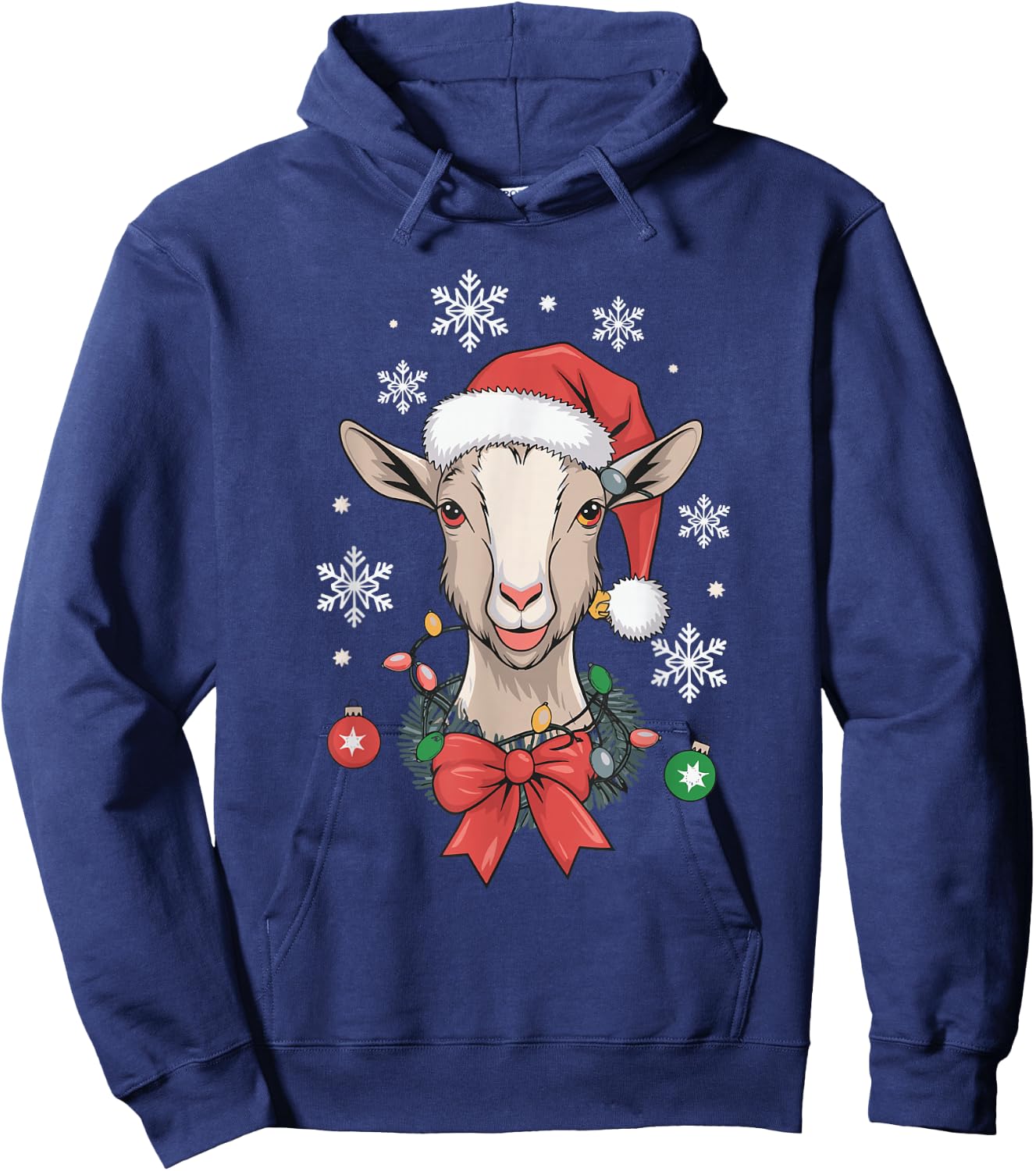 Goat Christmas Hoodie - Hoodie | Navy