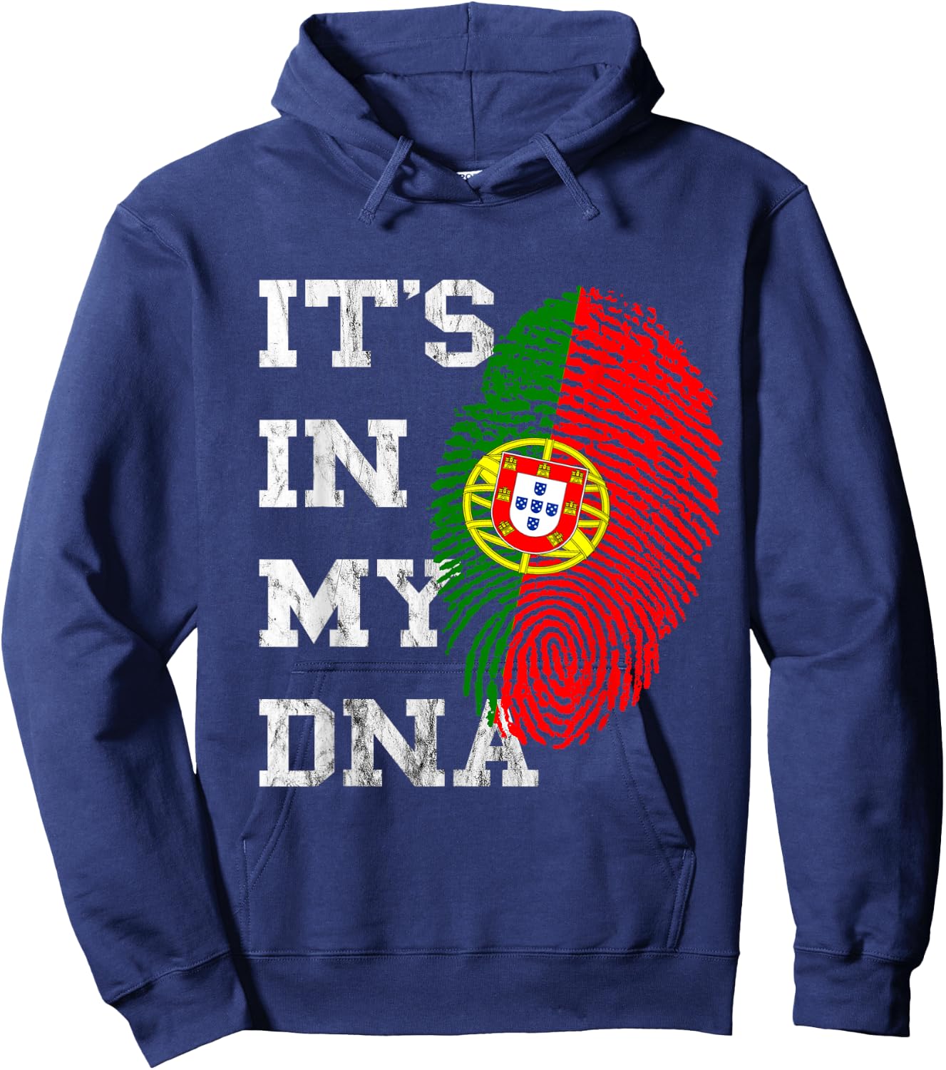 It Is In My DNA Portugal Genetics Portuguese Roots Hoodie - Hoodie | Navy