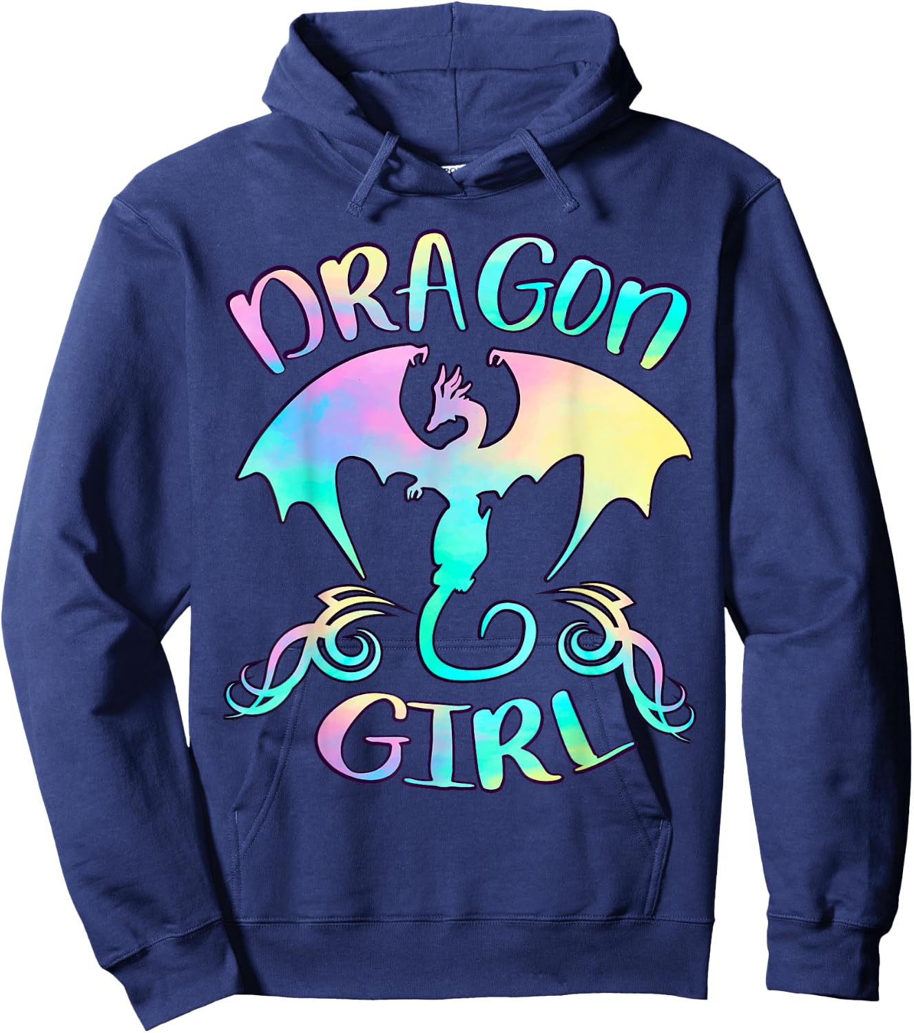 Dragon Girl Just a girl Who Loves Dragons Lover Themed Hoodie - Hoodie | Navy