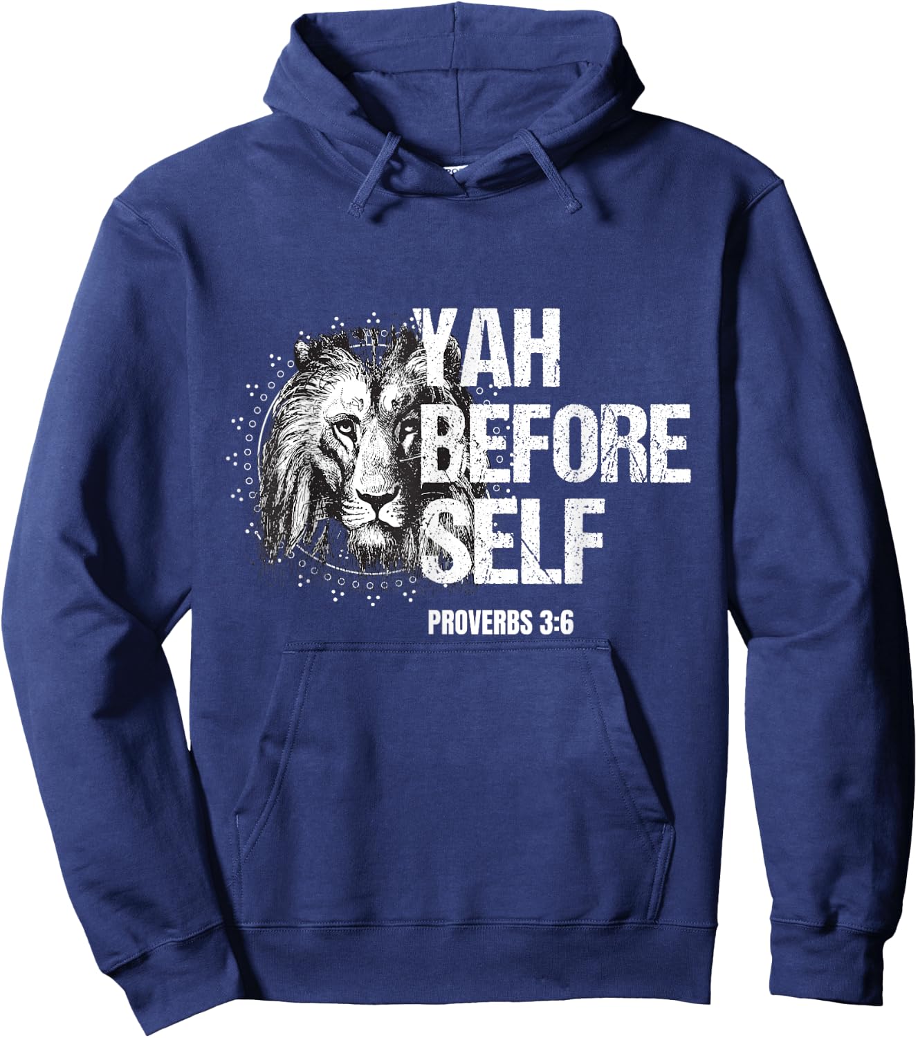 Hebrew Israelite Yahudah Tribe Judah Yah Before Self Hoodie - Hoodie | Navy