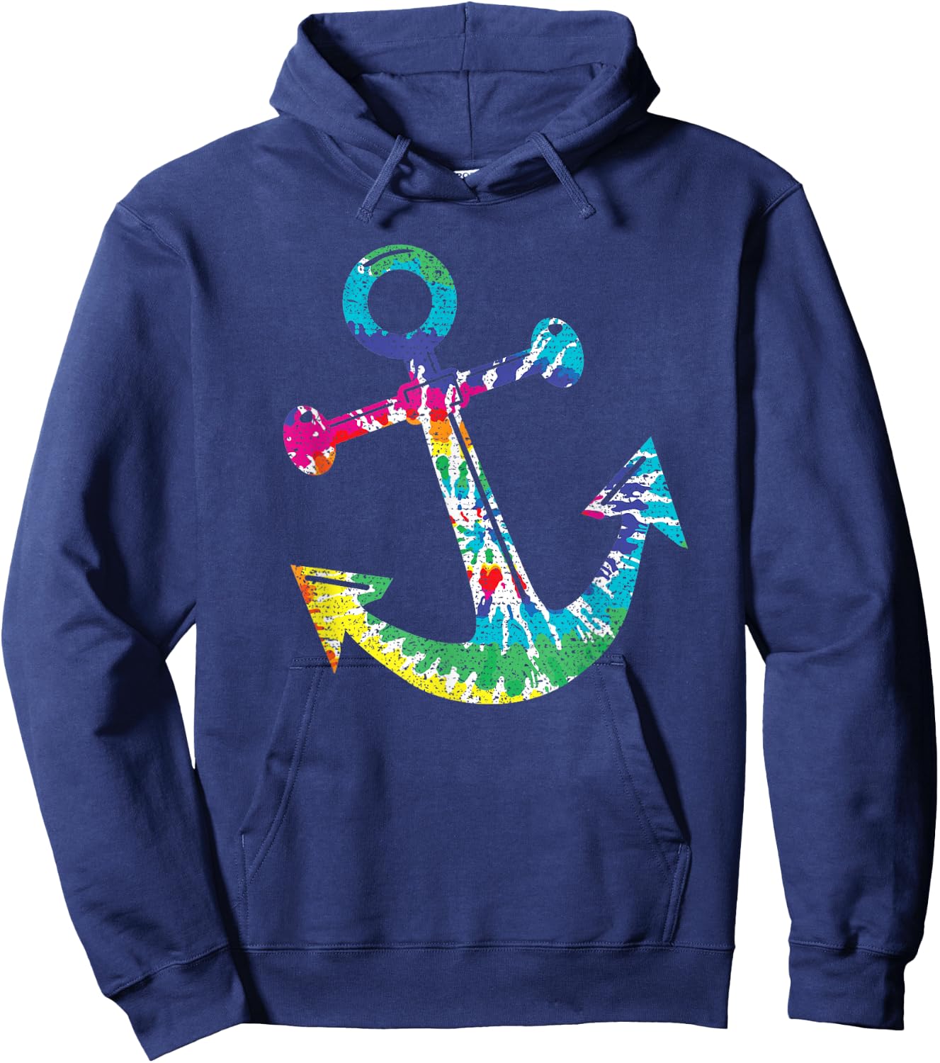 Anchor tie-dye Hoodie - Hoodie | Navy