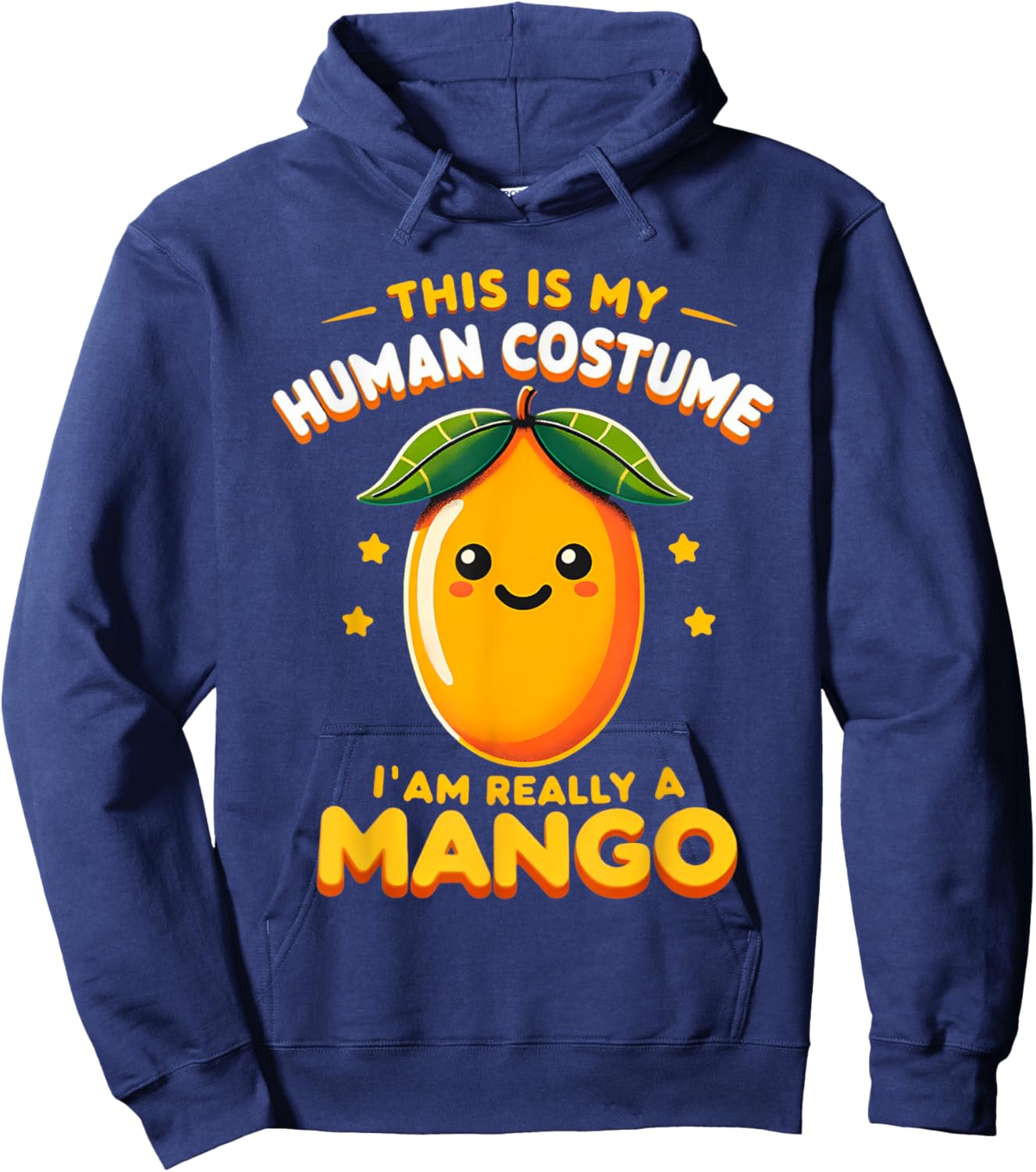 Cute This Is My Human Costume I'm Really A Mango Funny Kids Hoodie - Hoodie | Navy