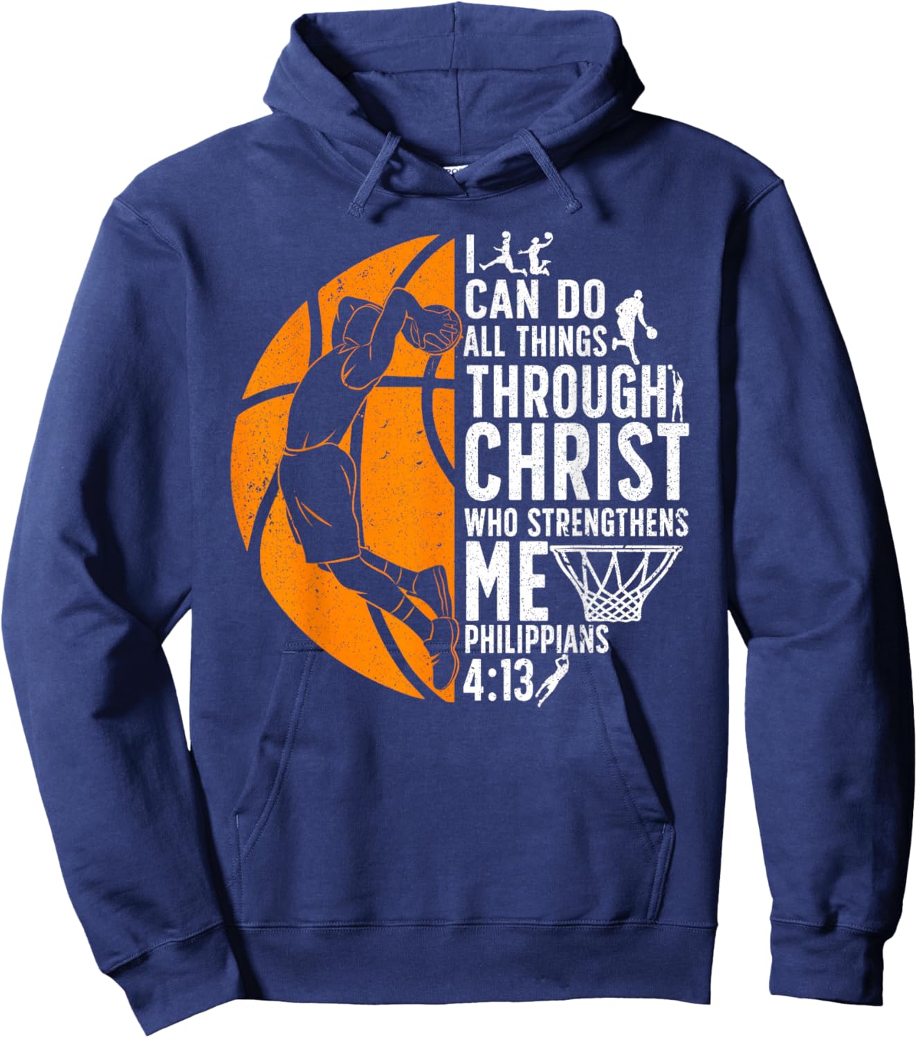 Cool Basketball Women Sport Game Basketball Player Hoodie - Hoodie | Navy