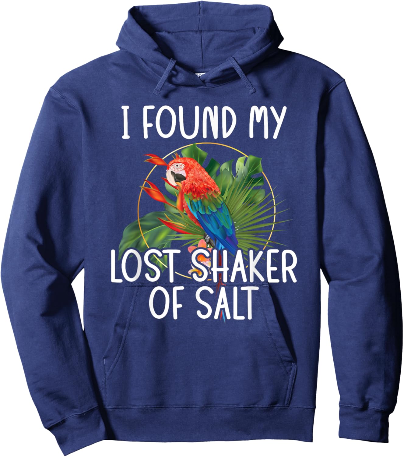Found My Lost Shaker Salt Fun Parrot Head Art Hoodie - Hoodie | Navy