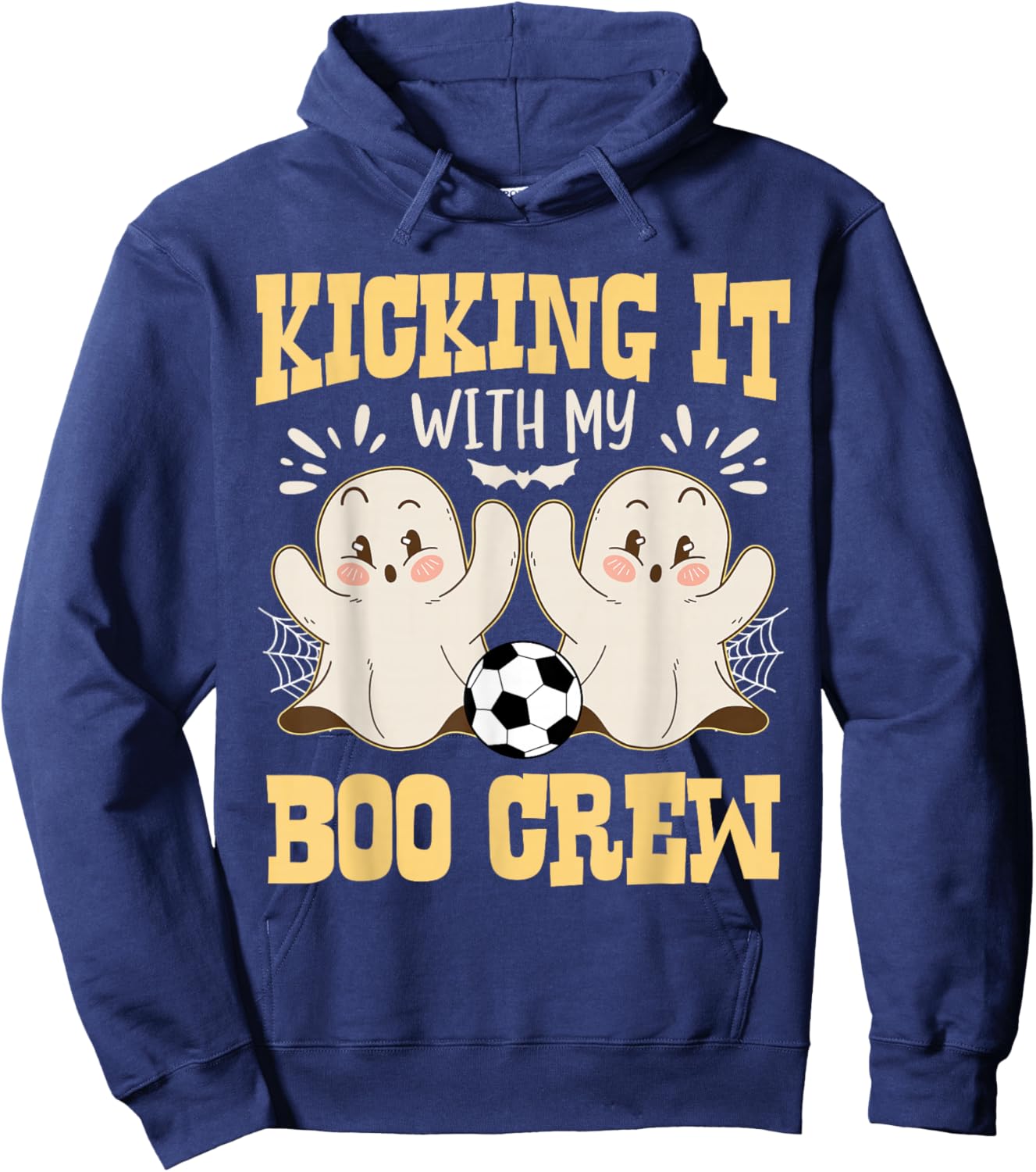Kicking It With My Boo Crew Halloween Soccer Hoodie - Hoodie | Navy
