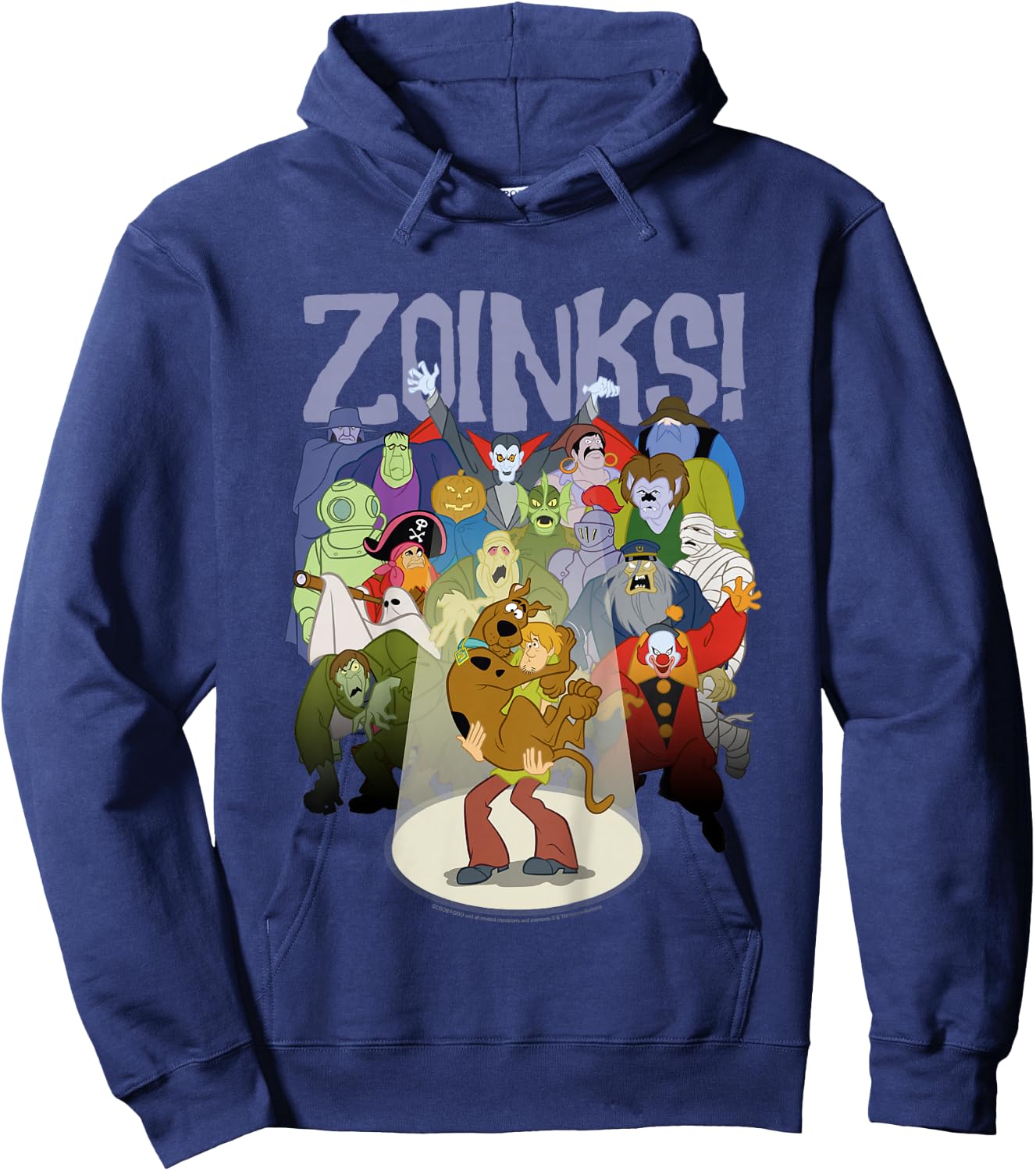 Kids Scooby-Doo Shaggy and Scooby Zoinks Monsters Hoodie - Hoodie | Navy
