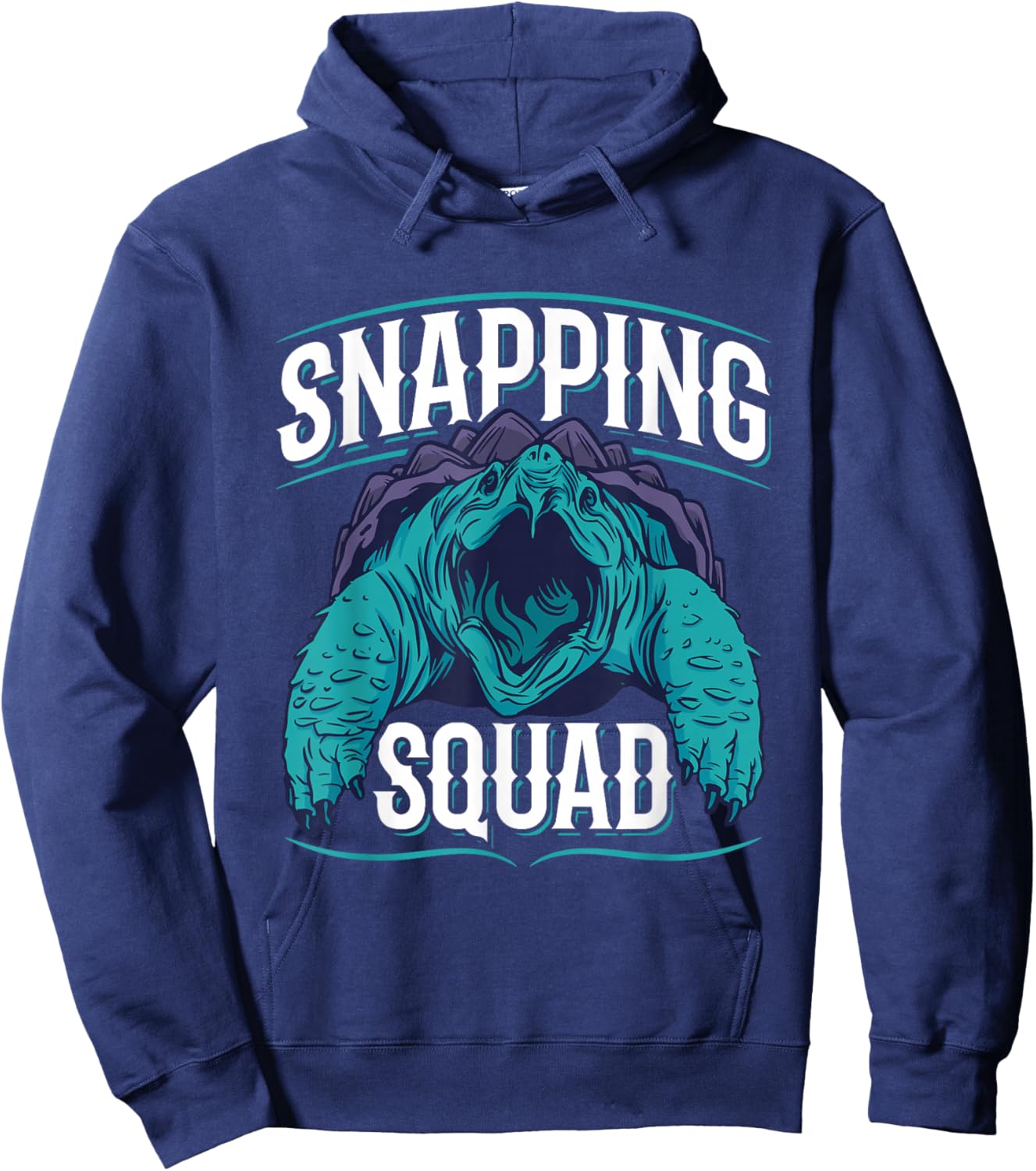 Snapping Squad Design for an Alligator snapping turtle lover Hoodie - Hoodie | Navy