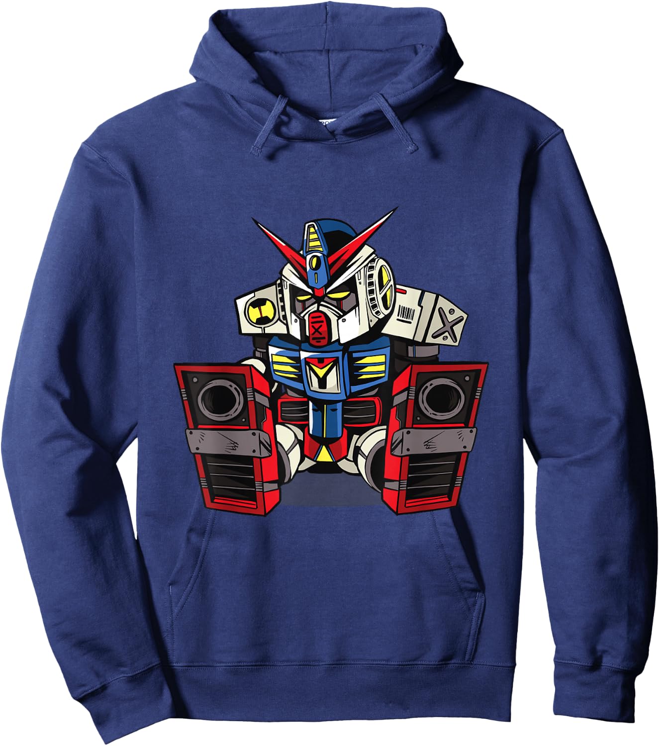 Sleepy Mecha Robot Science Fiction Anime Hoodie - Hoodie | Navy