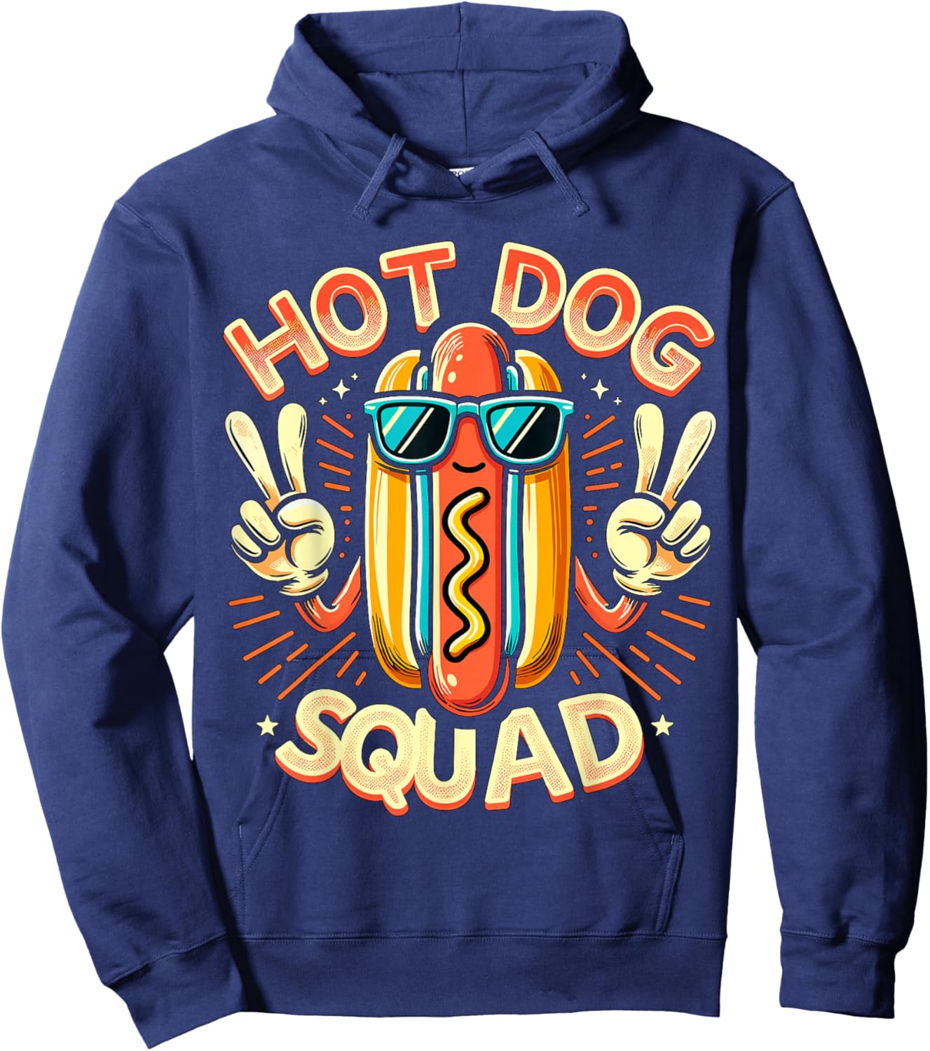 Hot Dog Squad Hot Dog Stand Team Hotdog Crew Hoodie - Hoodie | Navy