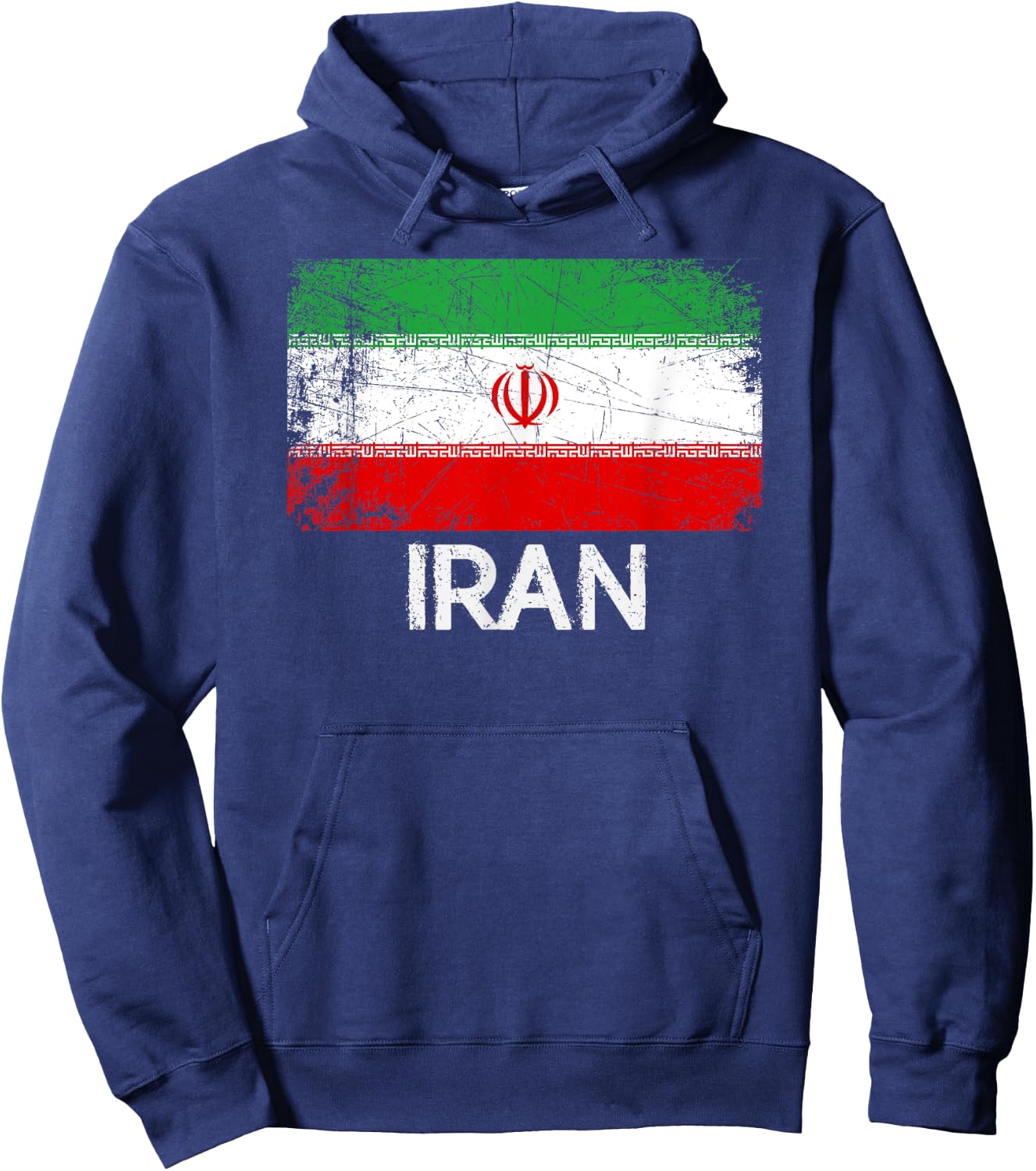 Iranian Persian Flag | Vintage Made In Iran Gift Hoodie - Hoodie | Navy