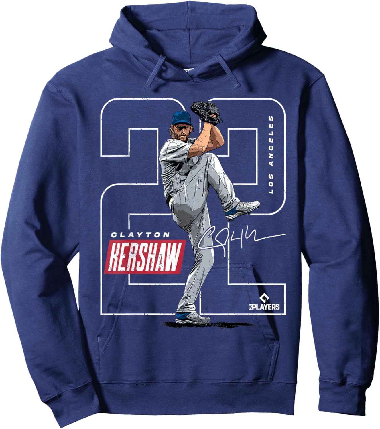 Clayton Kershaw | Los Angeles MLB Player League | MLBKER4040 Hoodie - Hoodie | Navy