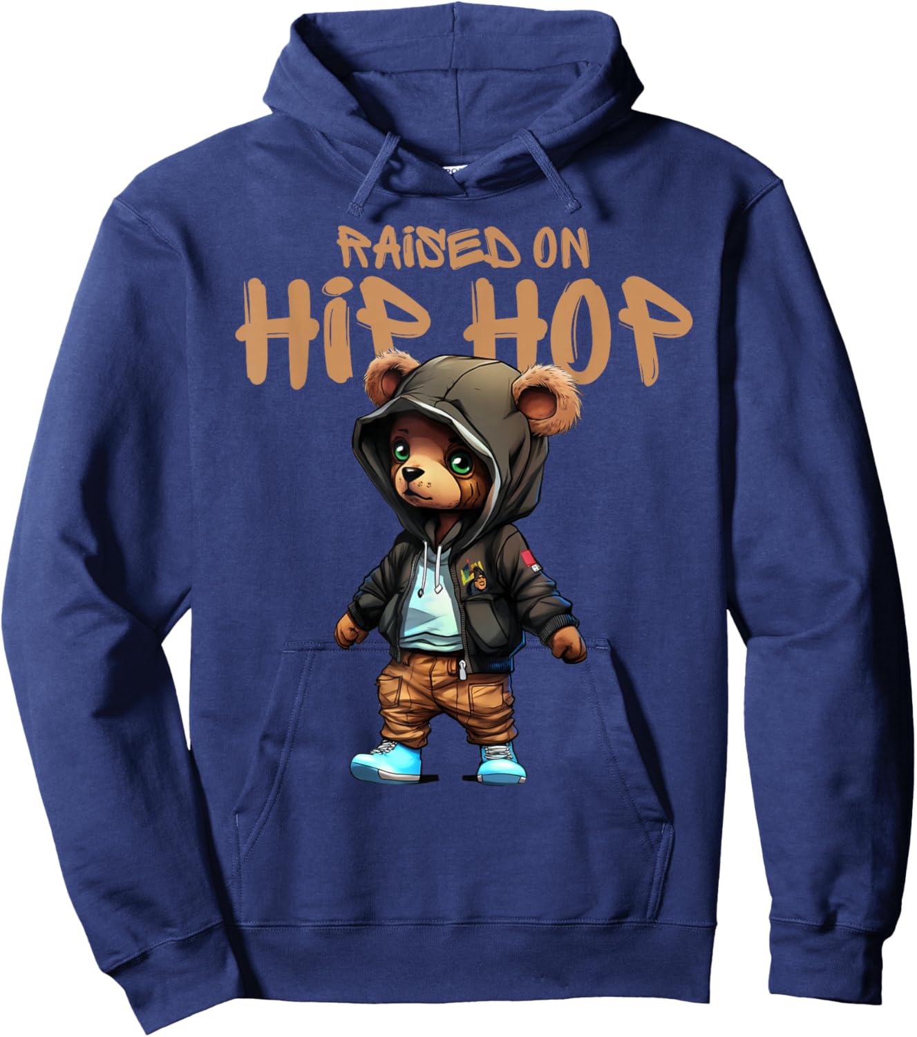 Hip Hop Teddy Bear Celebrating 50 Years of Hip Hop Hoodie - Hoodie | Navy