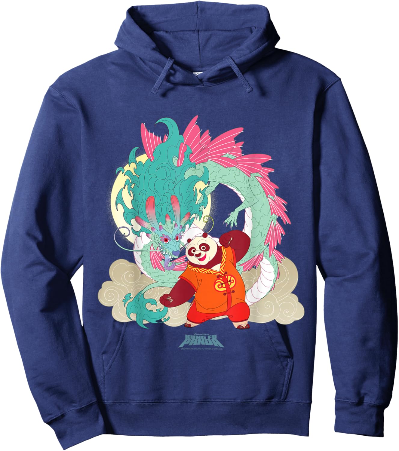 DreamWorks Kung Fu Panda Lunar New Year Po Dragon Hoodie - Hoodie | Navy