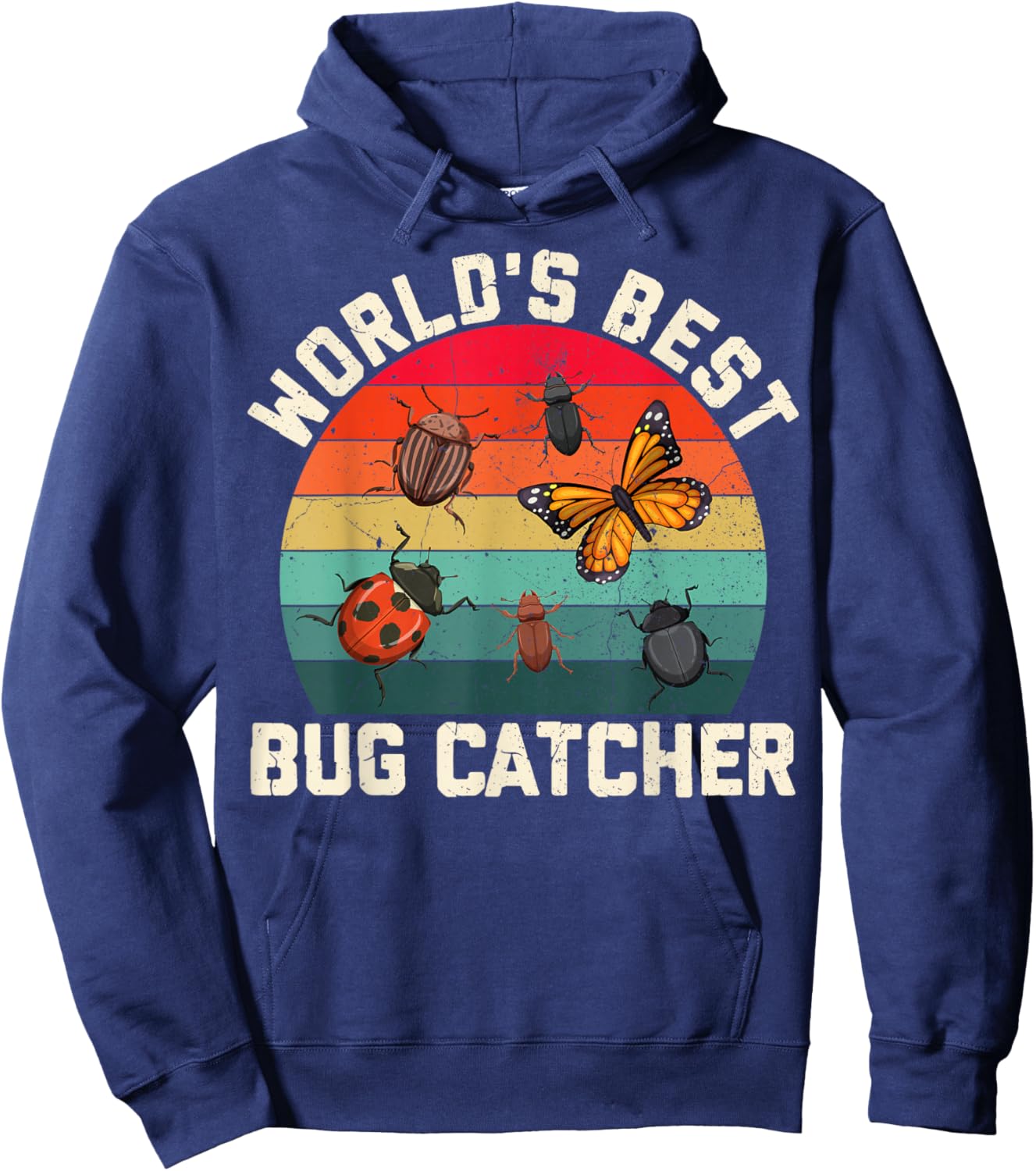 World's Best Bug Catcher Insect Explorer Nature Lover Hoodie - Hoodie | Navy