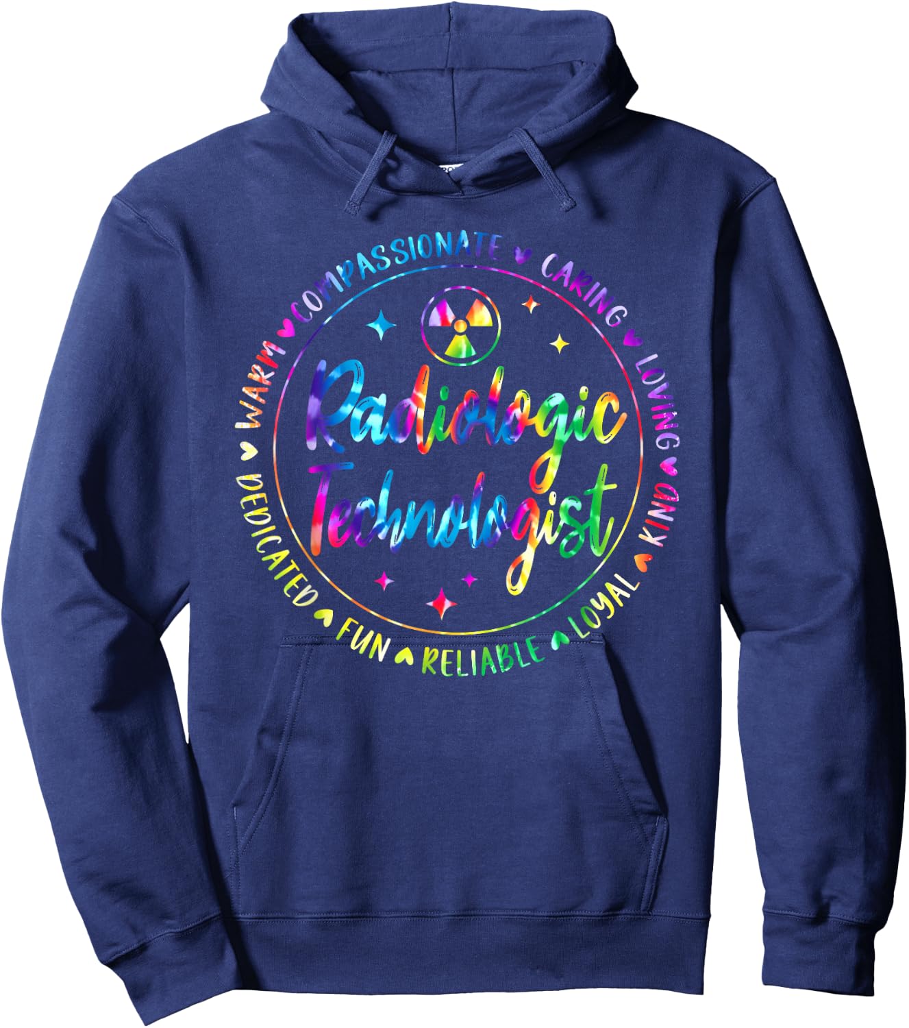 Radiology Technologist X-Ray Tech Radiologic Tie Dye Hoodie - Hoodie | Navy