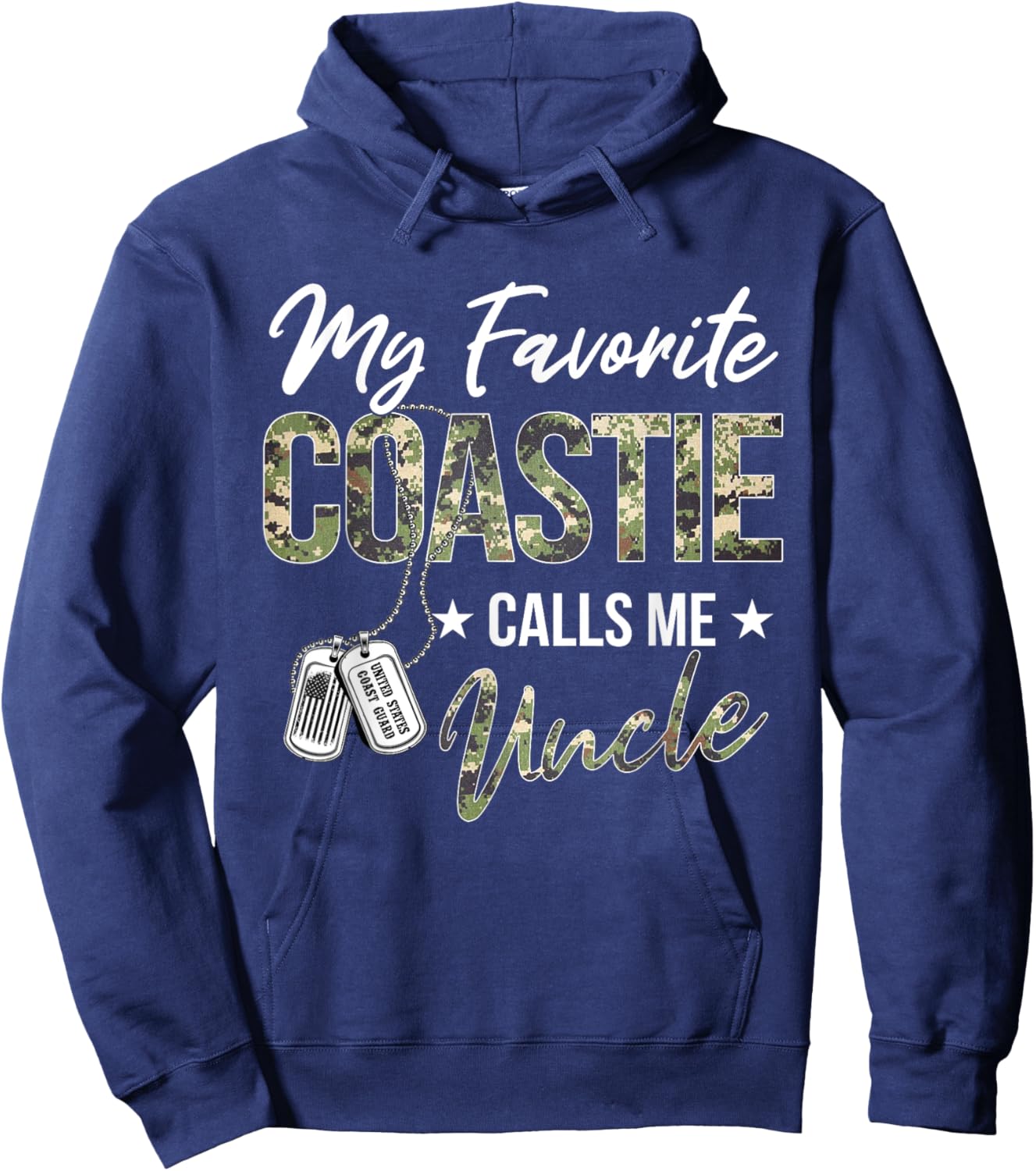 My Favorite Coastie Calls Me Uncle Proud US Coast Guard Hoodie - Hoodie | Navy