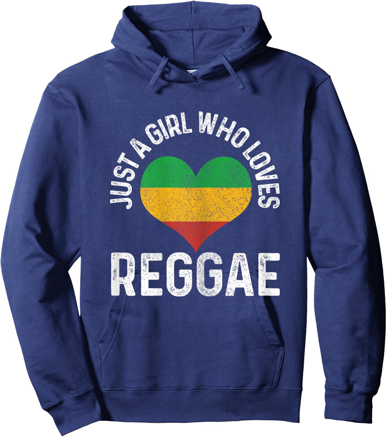 Just A Girl Who Loves Reggae Music Rastafari Rasta Gift Hoodie - Hoodie | Navy