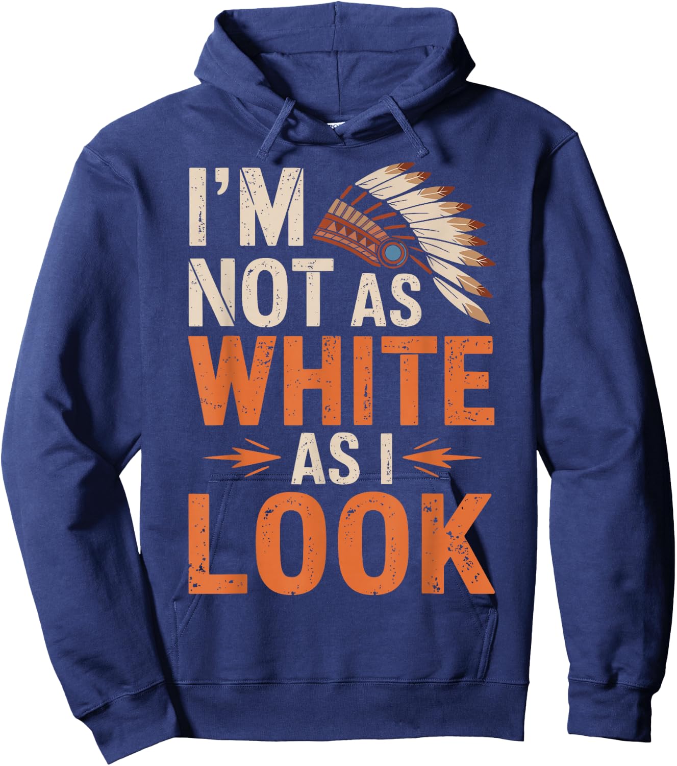 I'm Not As White As I Look Hoodie - Hoodie | Navy