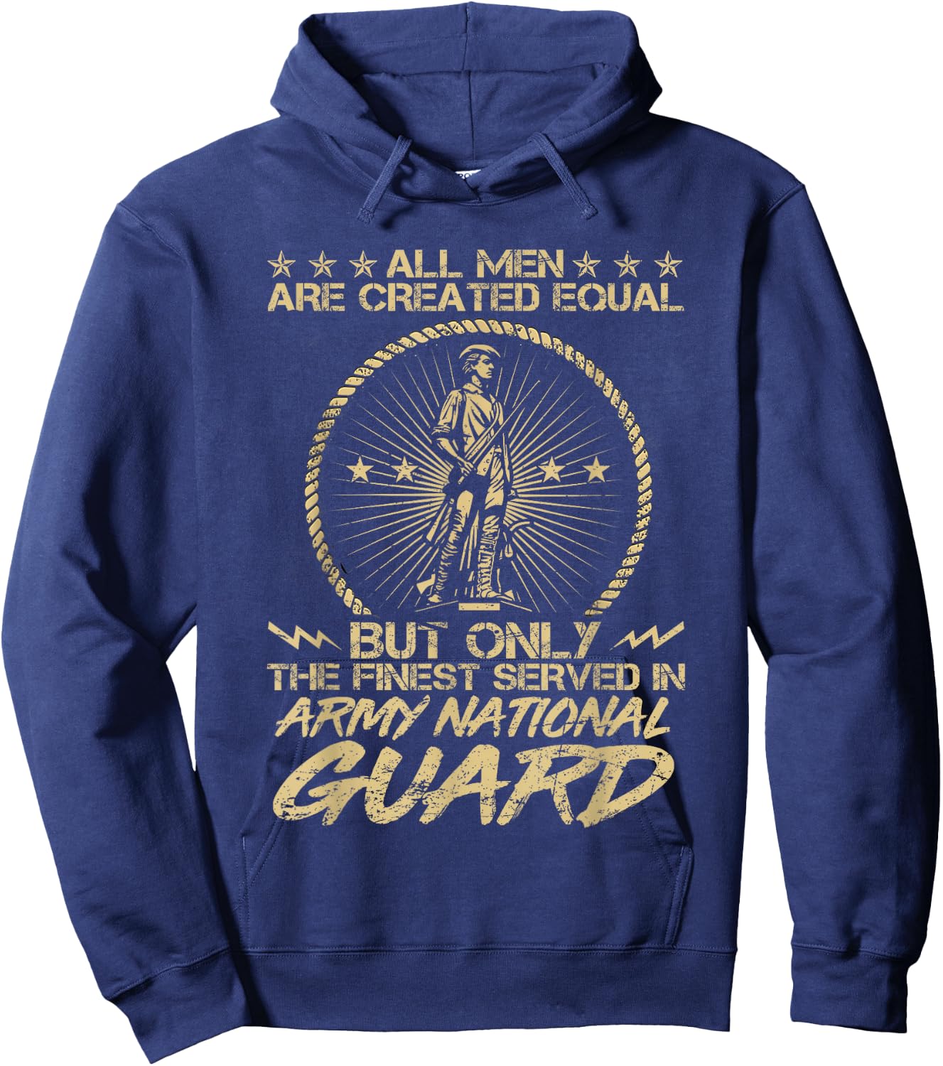 Only Finest Men Served In Army National Guard US Military Hoodie - Hoodie | Navy