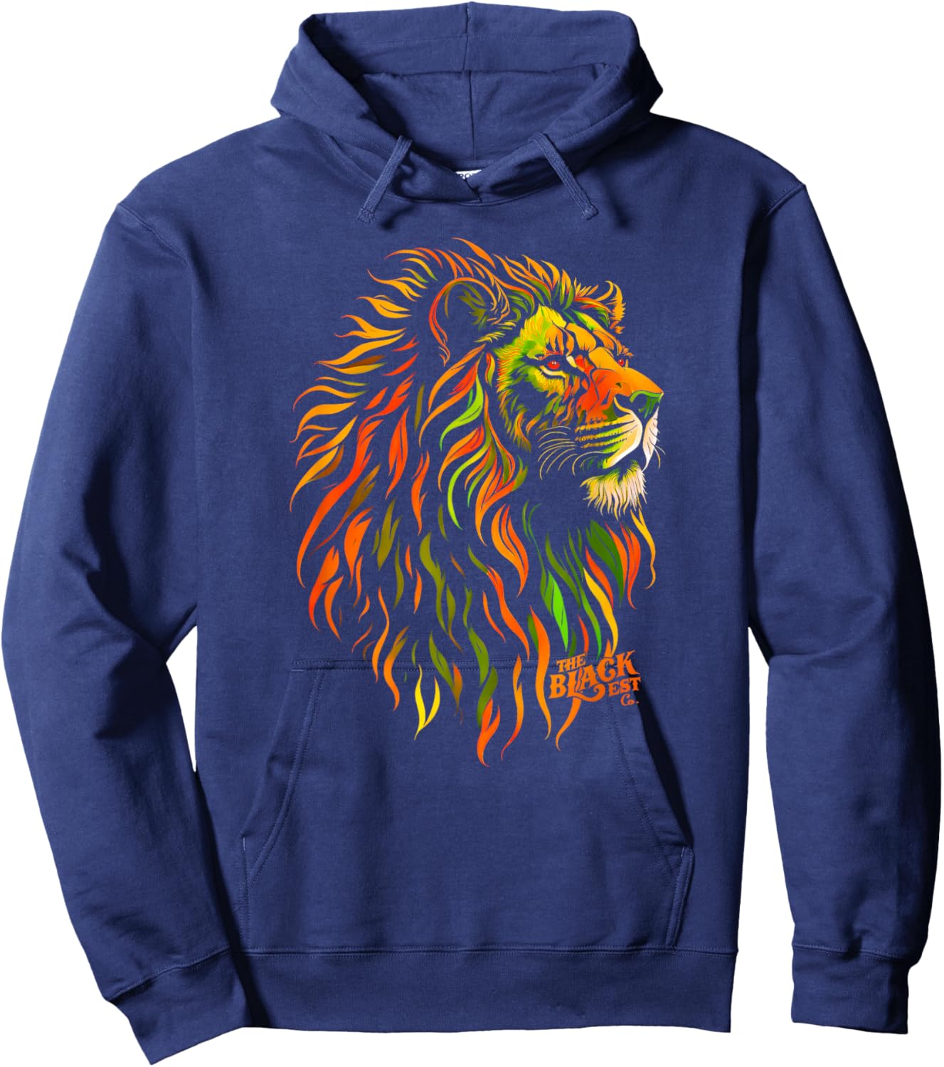 Celebrate Juneteenth African Lion Face Freedom Day 1865 Hoodie - Hoodie | Navy