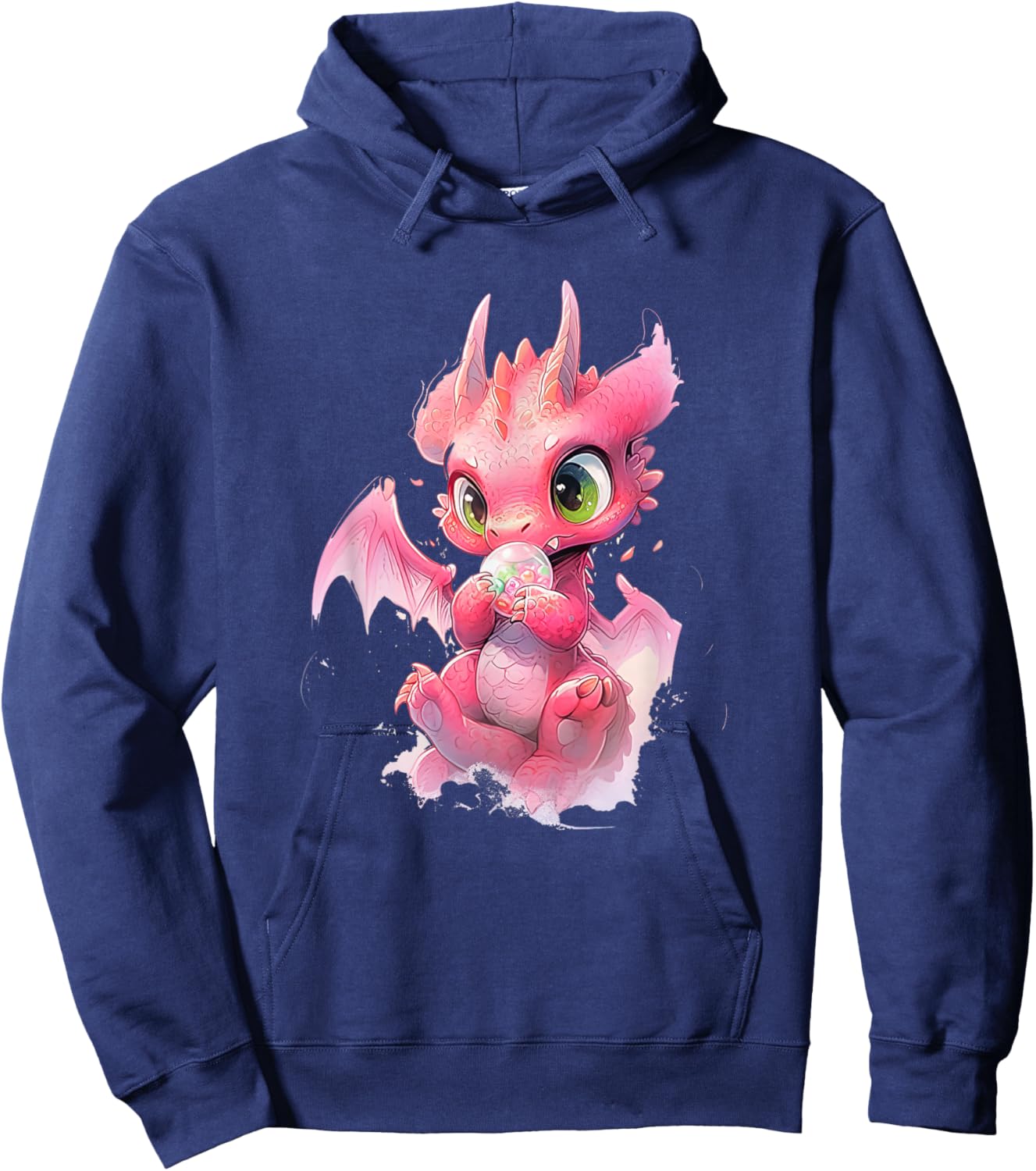 Cute Dragon funny Dragon lover baby Hoodie - Hoodie | Navy