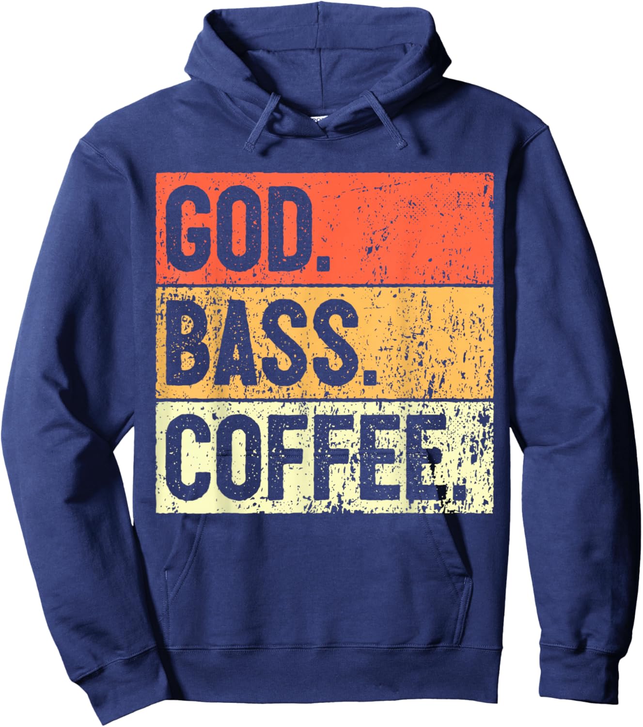 Christian Bass Player God Bassist Jesus Electric Bass Hoodie - Hoodie | Navy