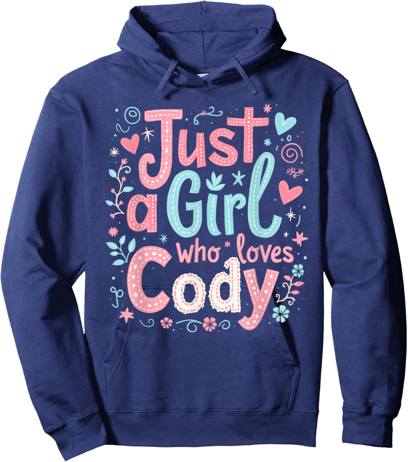 Just A Girl who loves CODY Cute CODY Hoodie - Hoodie | Navy