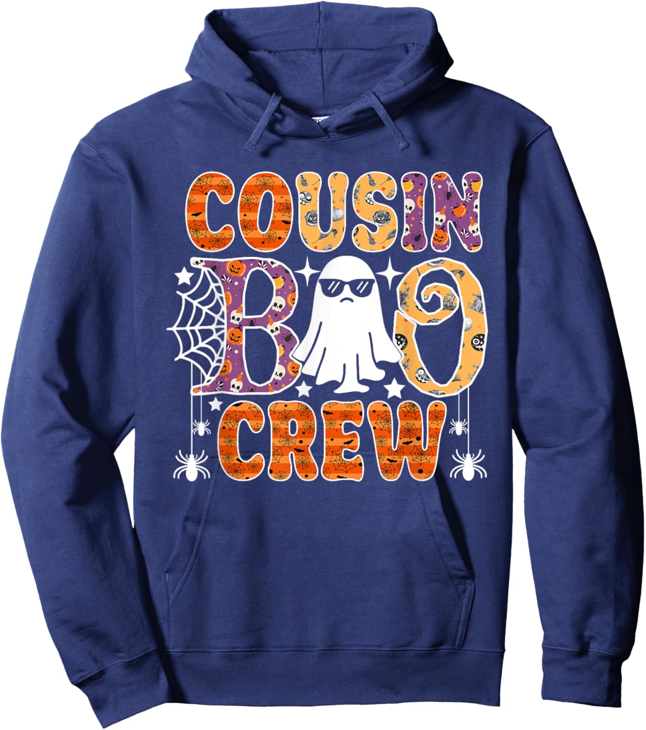 Cousin Boo Crew Cute Ghost Halloween Costume Hoodie - Hoodie | Navy