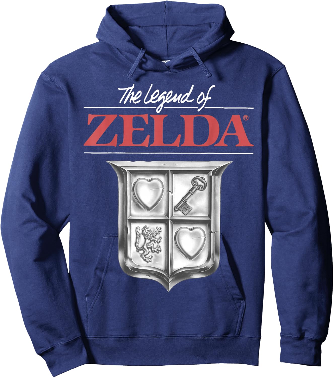 The Legend of Zelda Original Box Art Logo Hoodie - Hoodie | Navy