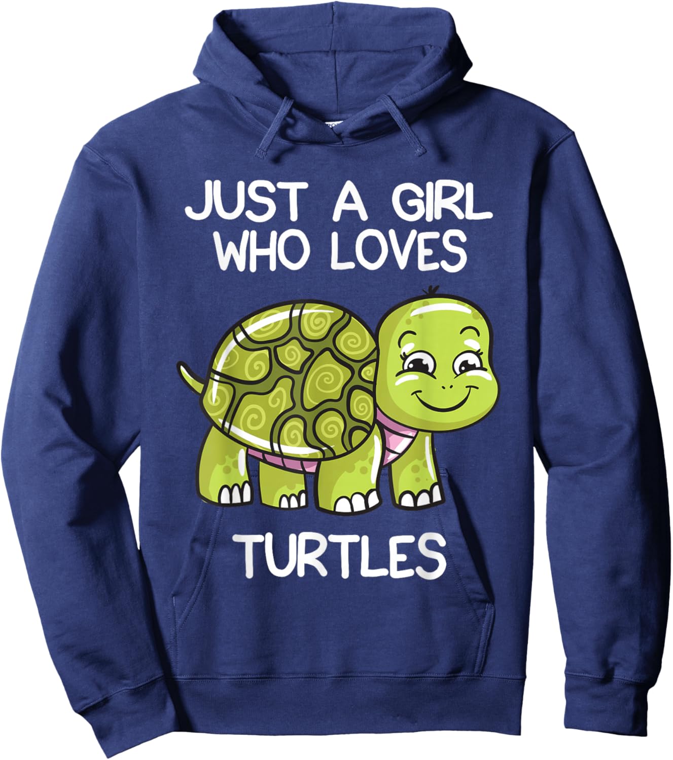 Just A Girl Who Loves Turtles Lover Gift Cute Turtle Love Hoodie - Hoodie | Navy