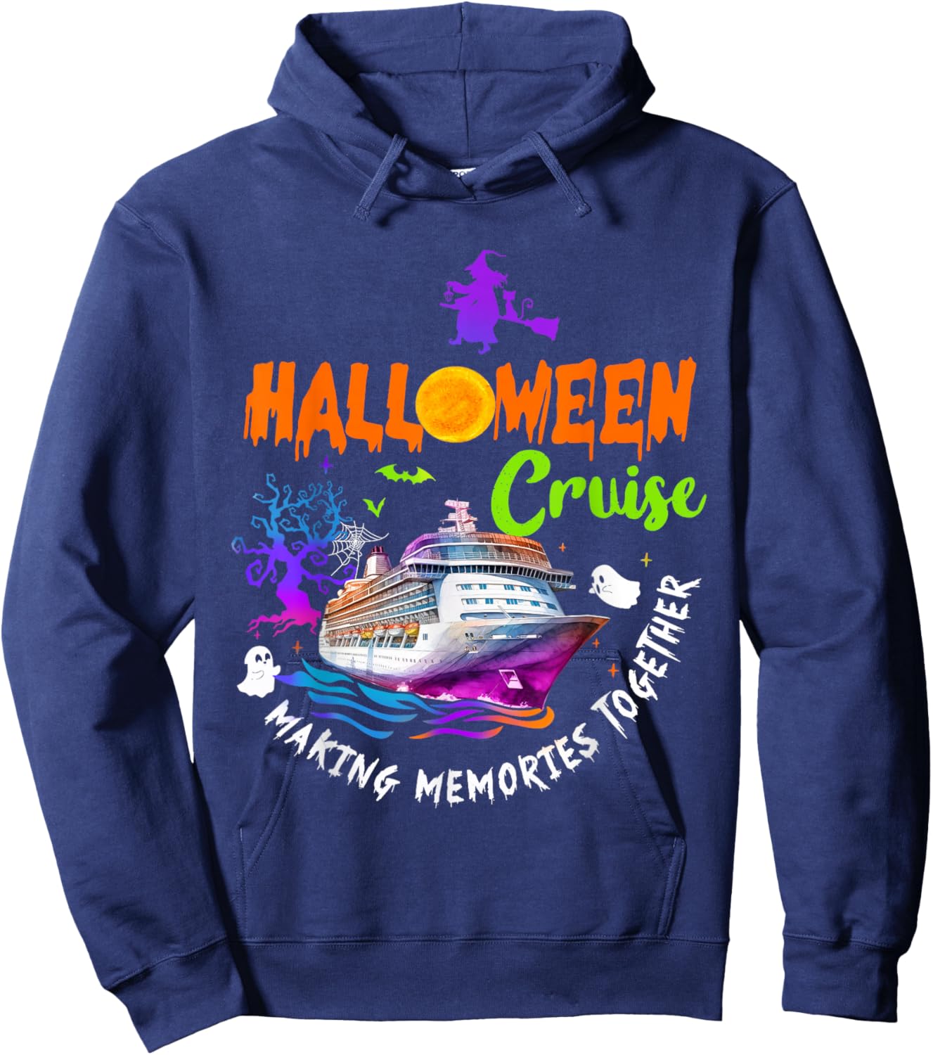 Halloween Cruise Making Memories Together Halloween Spooky Hoodie - Hoodie | Navy