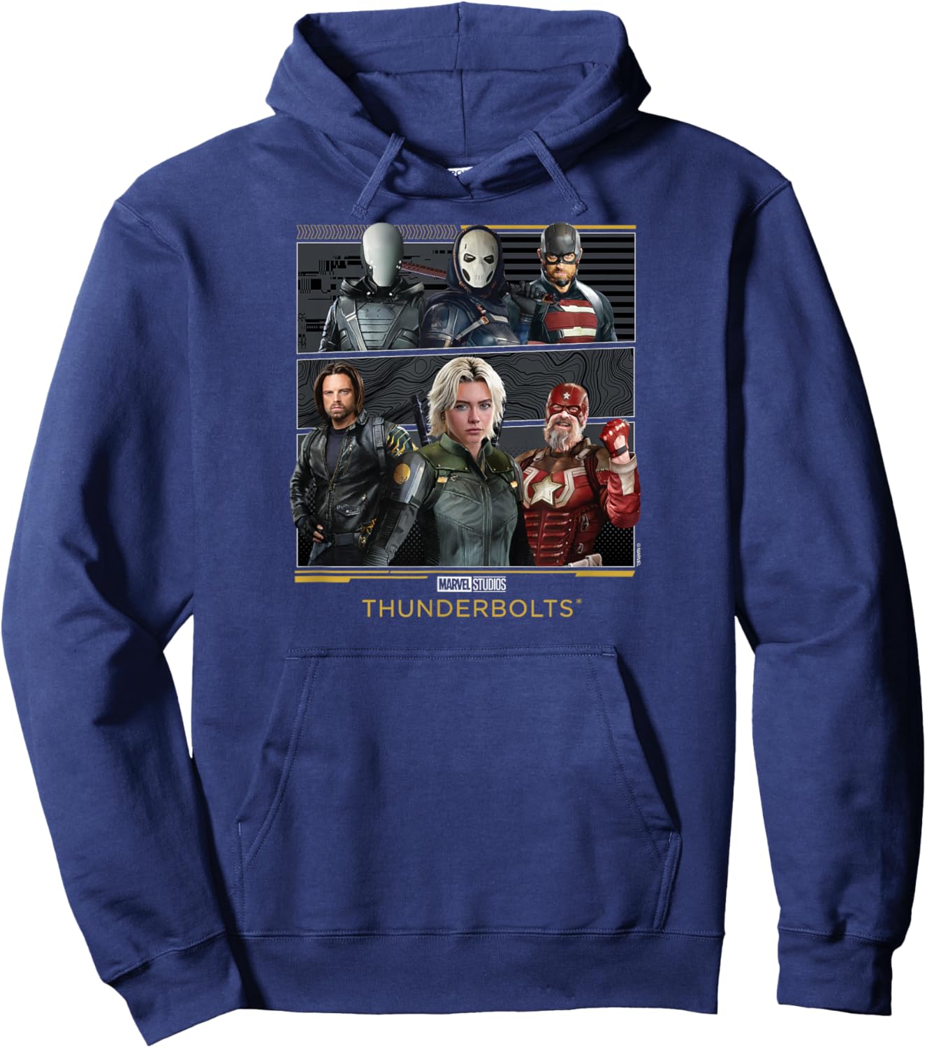 Marvel's Thunderbolts - Character Grid Hoodie - Hoodie | Navy