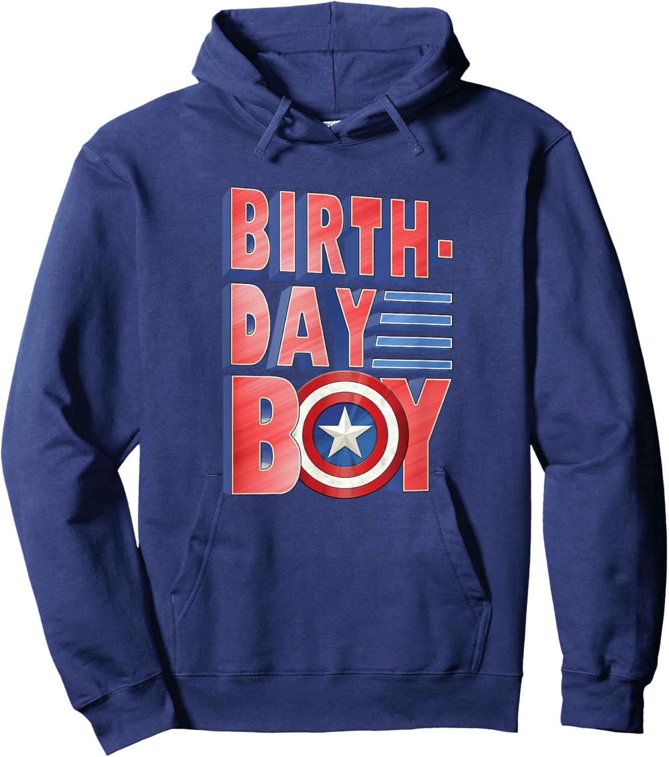 Marvel Avengers Captain America Birthday Boy Hoodie - Hoodie | Navy