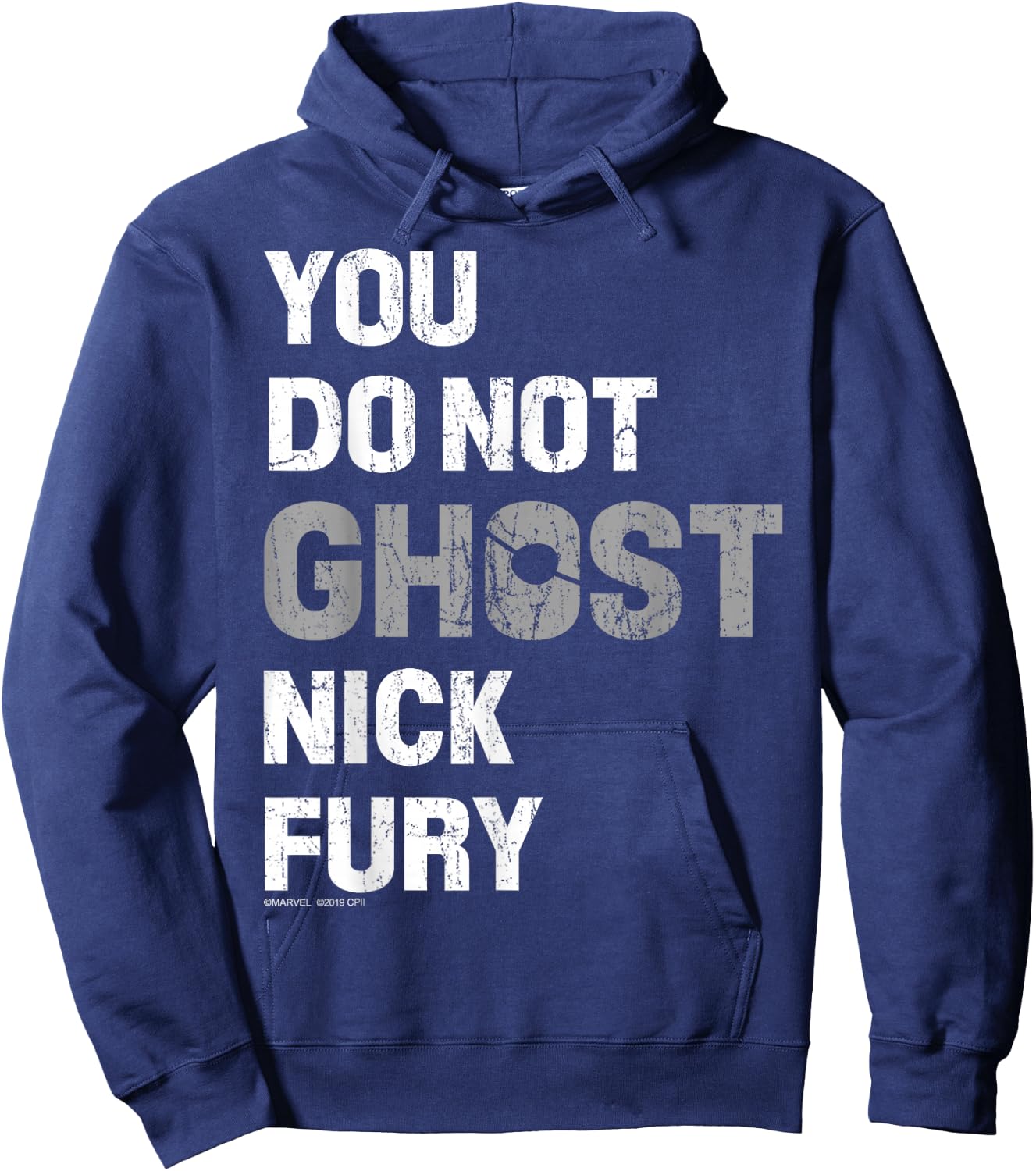 Marvel Spider-Man Far From Home You Do Not Ghost Nick Fury Hoodie - Hoodie | Navy