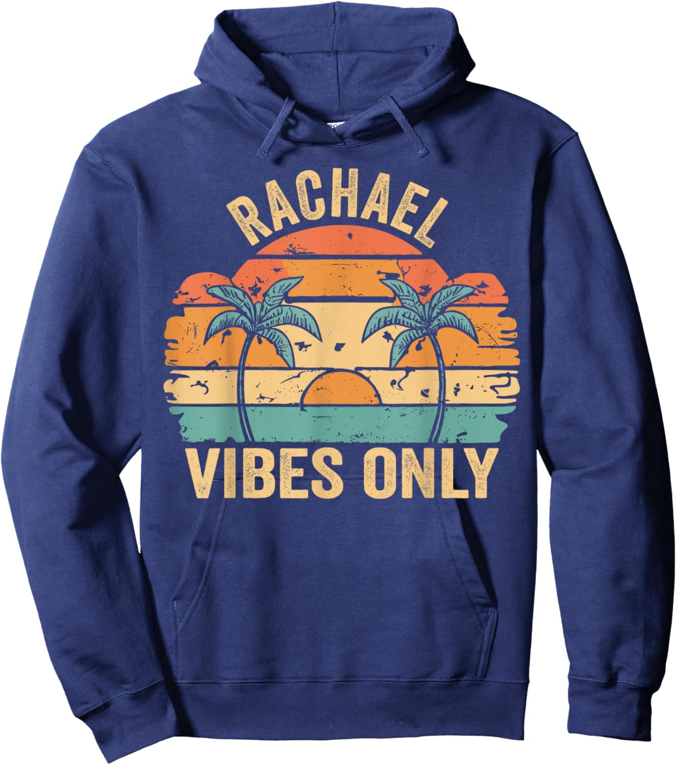 RACHAEL Vibes Only Cute Retro Girls RACHAEL Name Hoodie - Hoodie | Navy