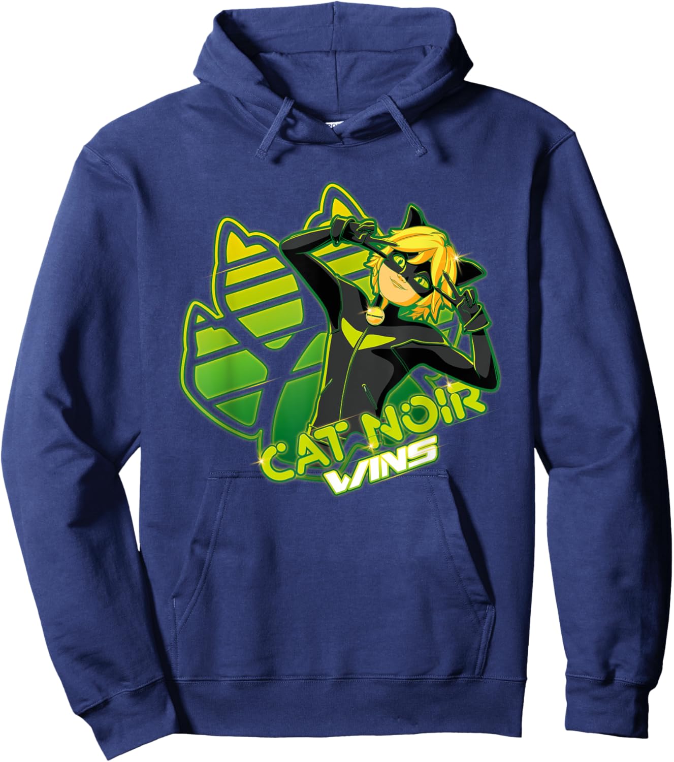 Miraculous Ladybug - Gamer Collection - Cat Noir Wins Hoodie - Hoodie | Navy