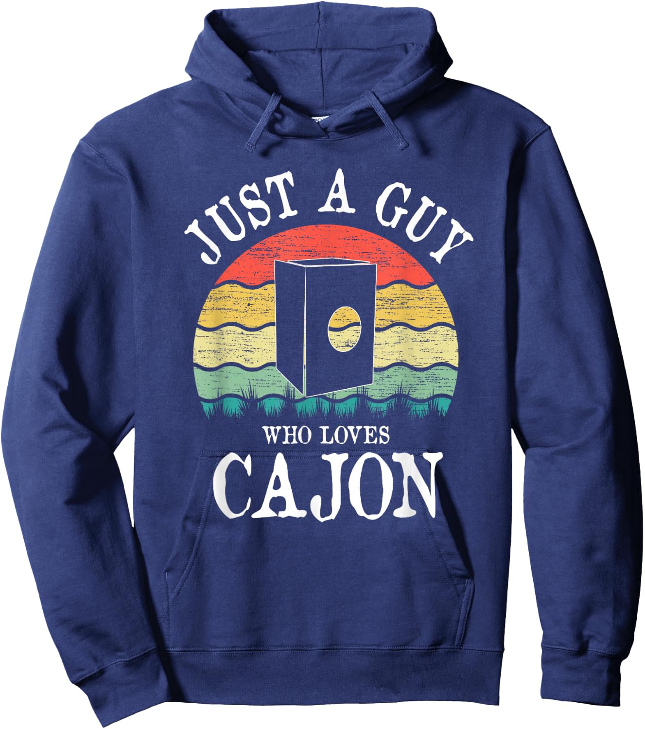 Just A Guy Who Loves Cajon Hoodie - Hoodie | Navy