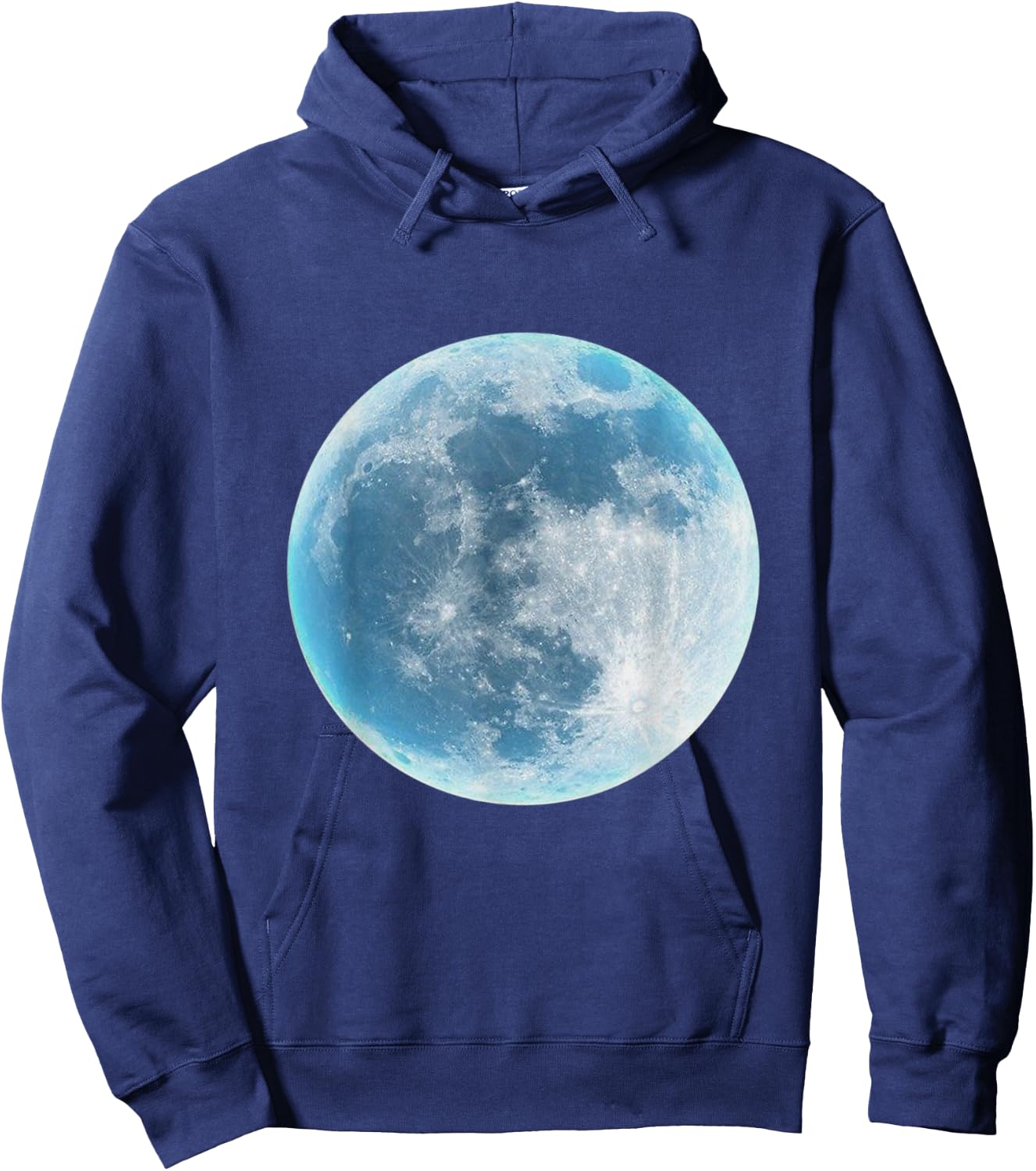 Moon Lunar Surface Full Space Galaxy Gray Green White Hoodie - Hoodie | Navy