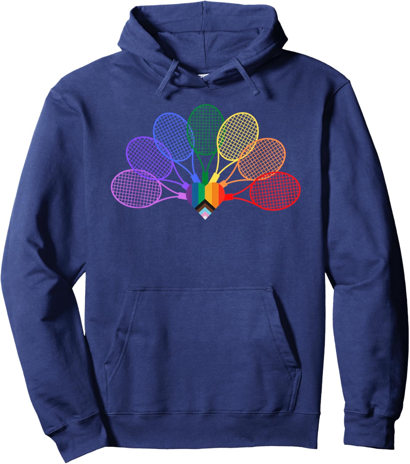 RPF Designs Rainbow Raquets Hoodie - Hoodie | Navy