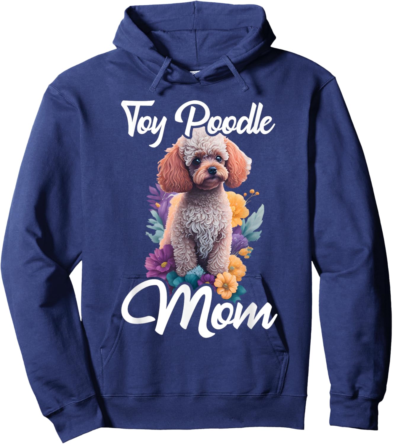 Toy Poodle Mom - Puppy Lover Canine Dog Lover Pet Owner Women Kids Hoodie - Hoodie | Navy