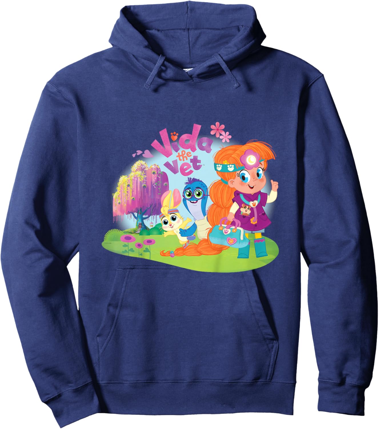 Vida The Vet, Vida and Friends, Graphic Logo Hoodie - Hoodie | Navy