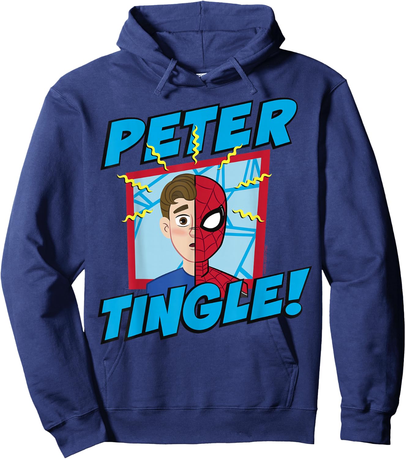 Marvel Spider-Man Far From Home Peter Tingle Poster Hoodie - Hoodie | Navy