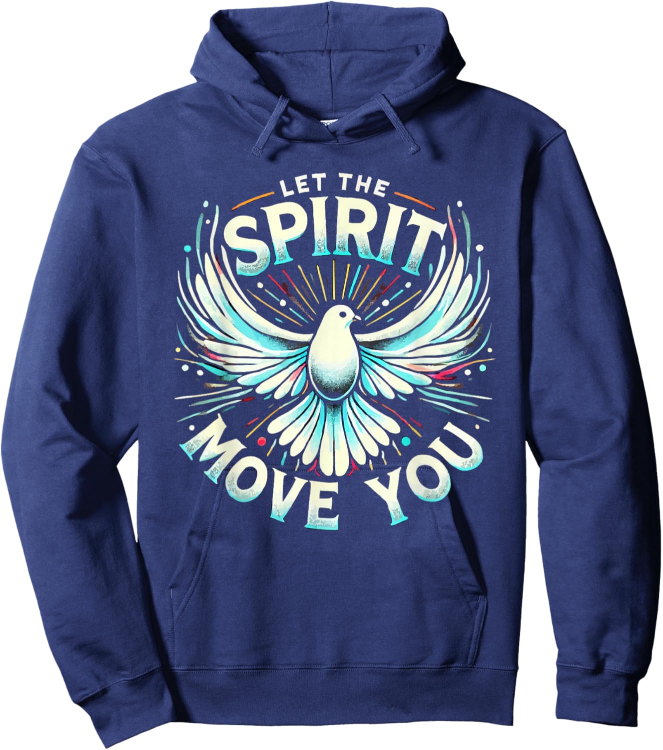 Holy Spirit I Love Jesus Christ Catholic Christian Faith Hoodie - Hoodie | Navy