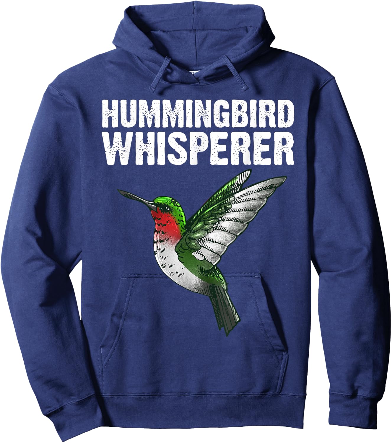 Cute Hummingbird Art Women Bird Watcher Bird Lover Hoodie - Hoodie | Navy