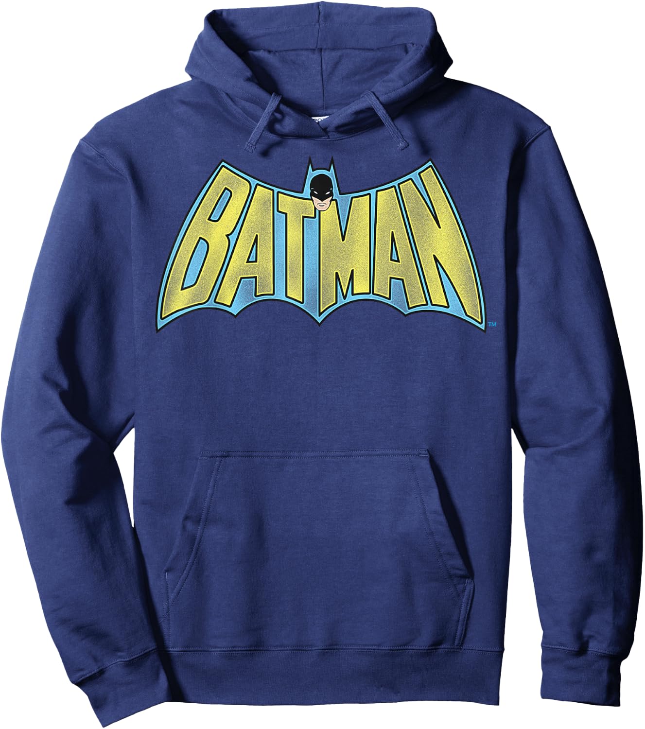 DC Comics Batman Vintage Bold Text Logo Hoodie - Hoodie | Navy