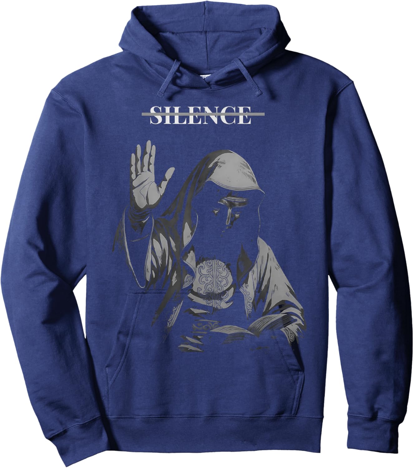 Sliver Mask King Baldwin IV Meme The Leper King Warrior Hoodie - Hoodie | Navy