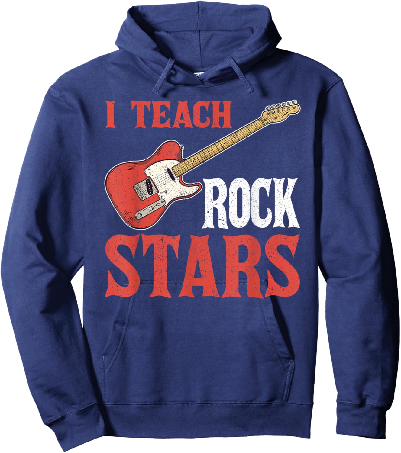 Music Teacher I Teach Rock Stars Hoodie - Hoodie | Navy